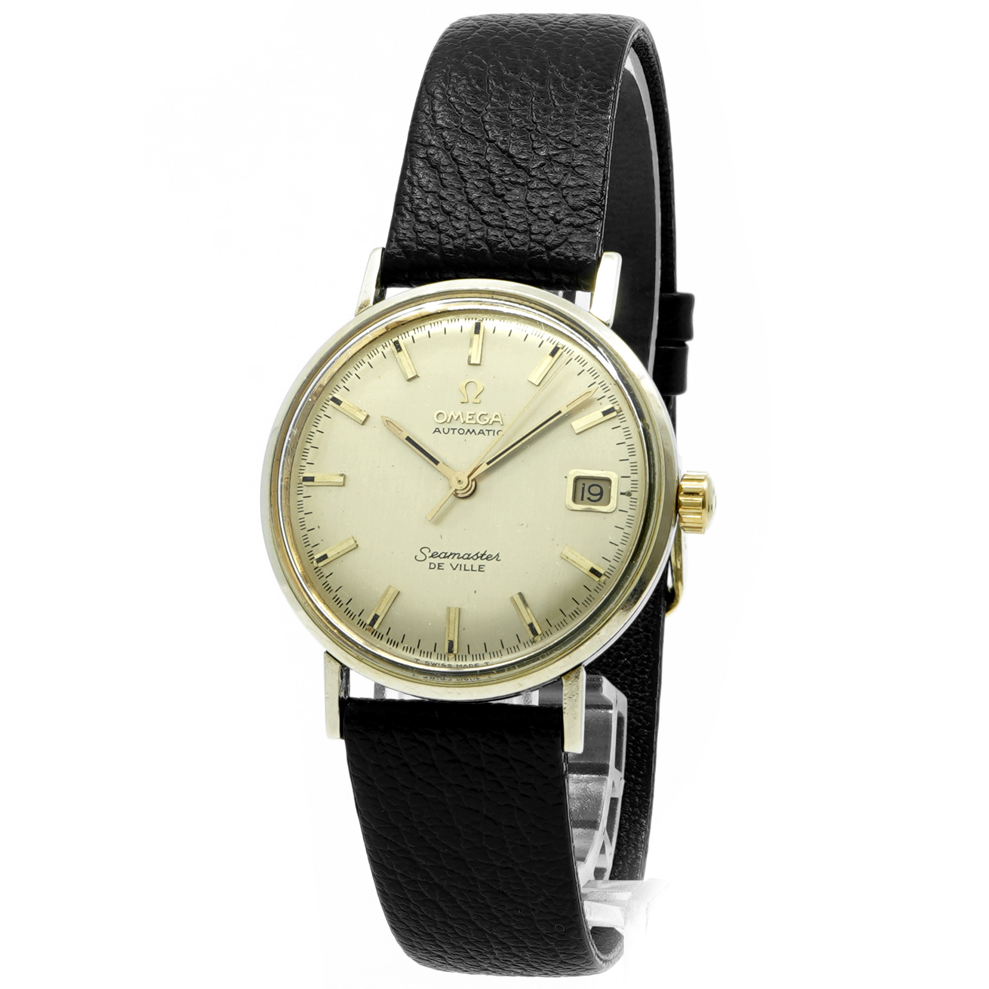 Omega Seamaster DeVille KM6068 *Stainless and 14k Bezel **Vintage 1969* - Inventory 8600