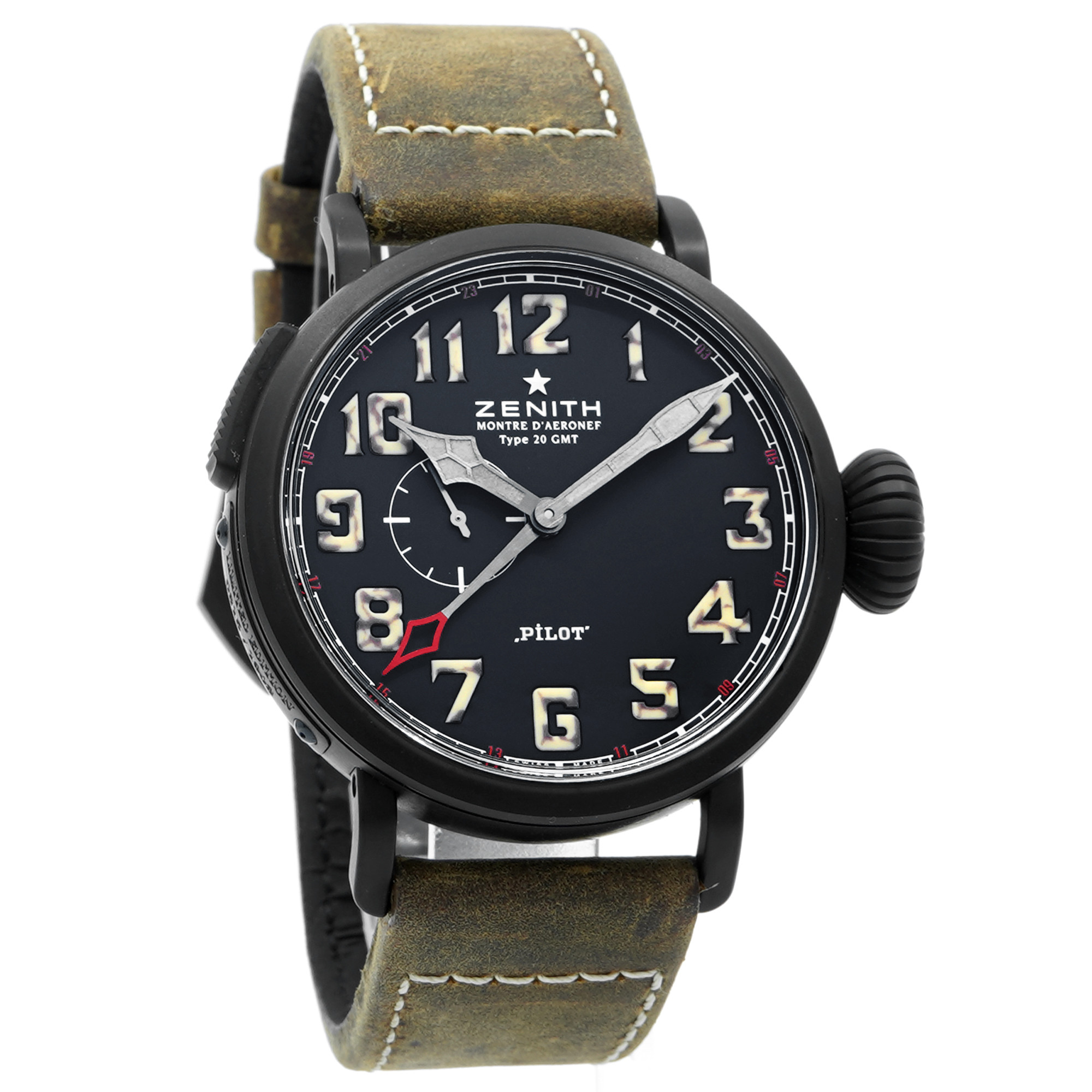 Zenith Pilot Montre d'Aeronef Type 20 GMT 96.2431.693 - Inventory