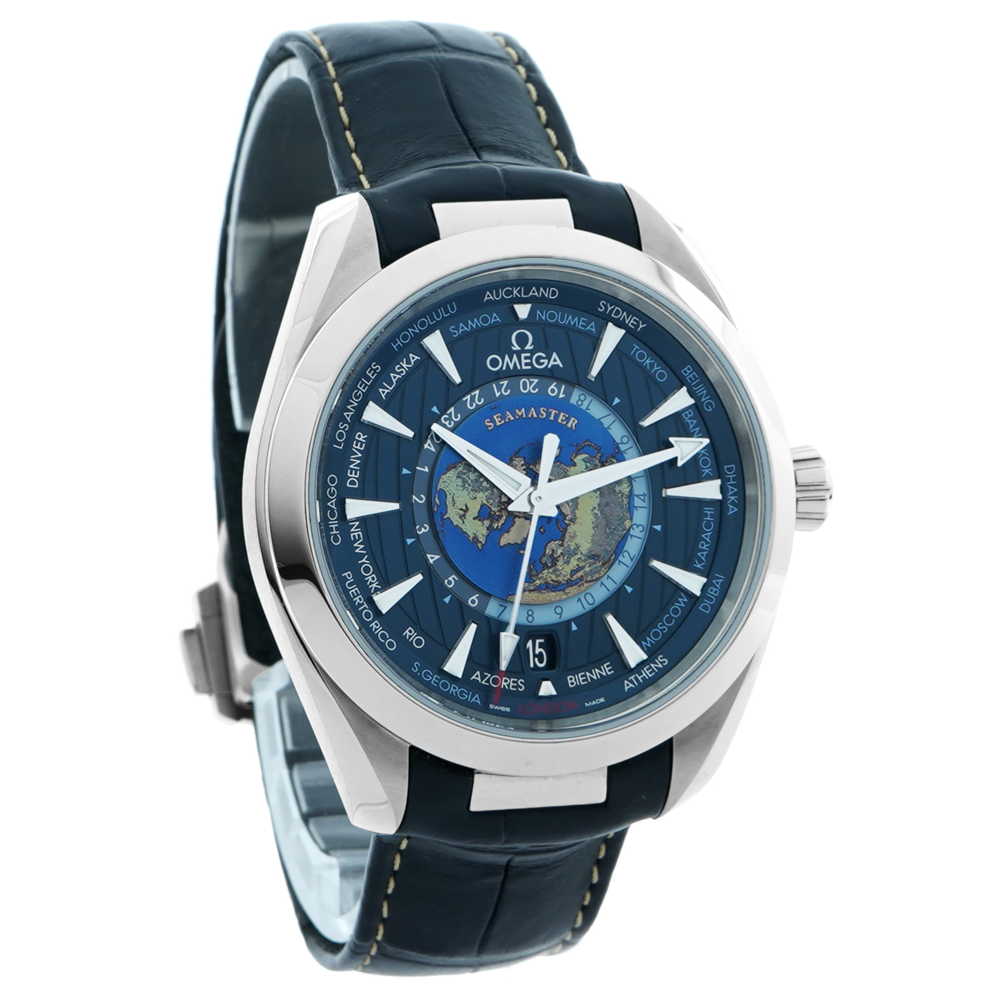 Omega Aqua Terra 150m GMT Worldtimer 43mm *2024* - Inventory 8659