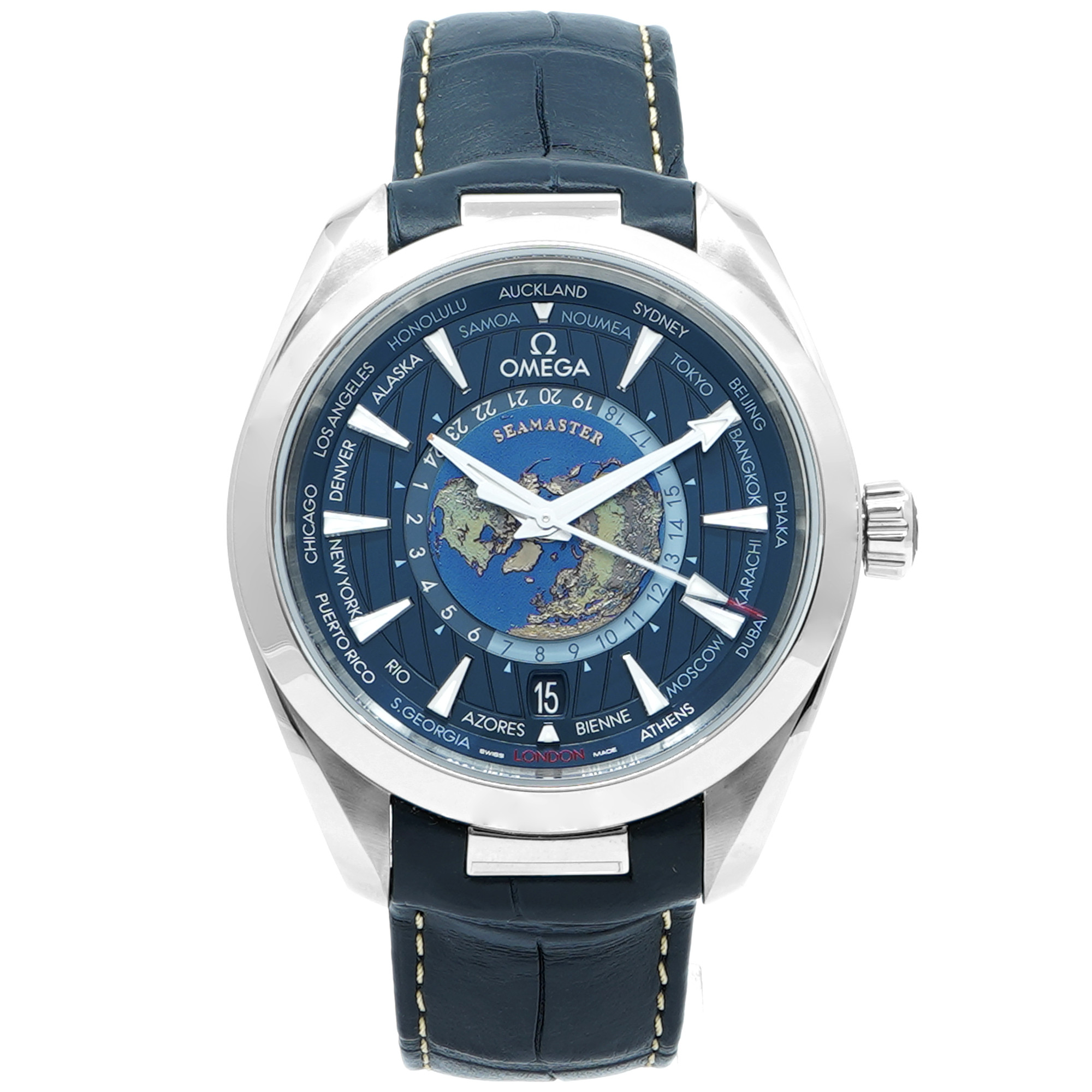 Omega Aqua Terra 150m GMT Worldtimer 43mm *2024* - Inventory 8659