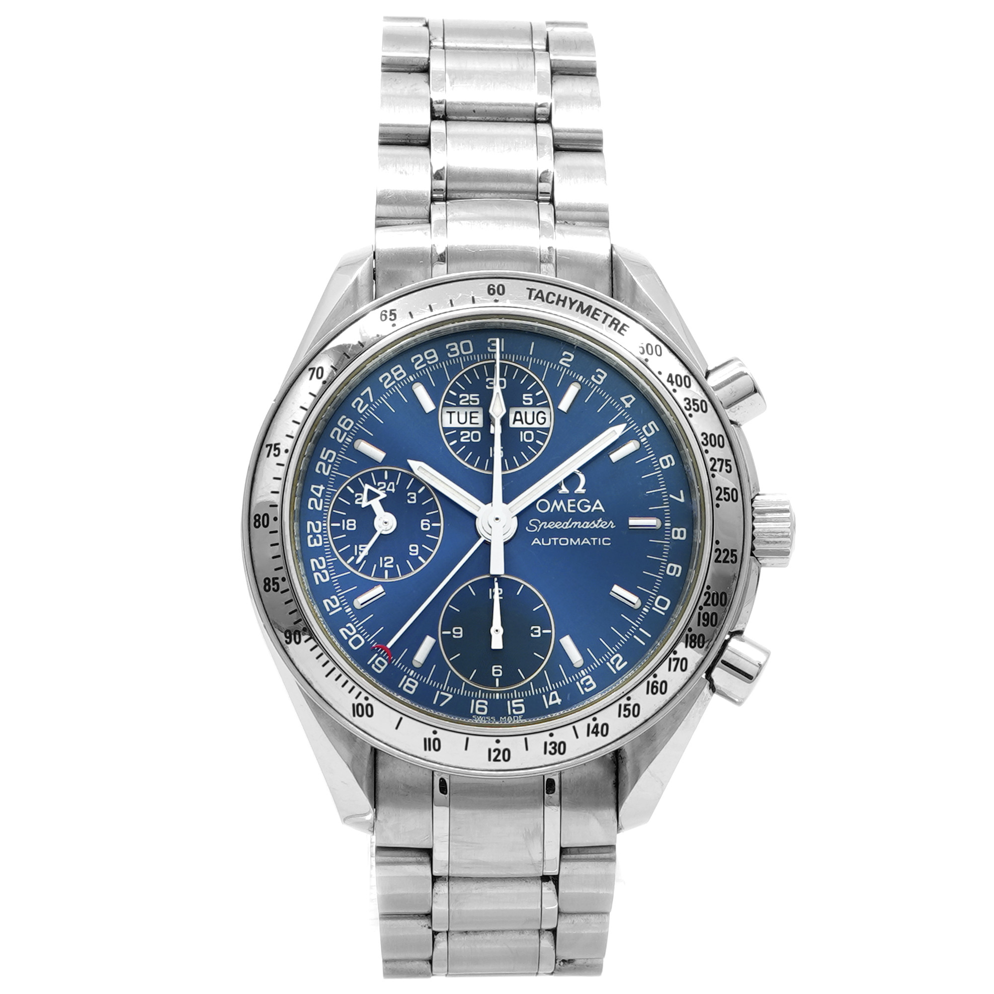Omega Speedmaster Day/Date 3523.80.00 *Blue Dial* - Inventory 8669