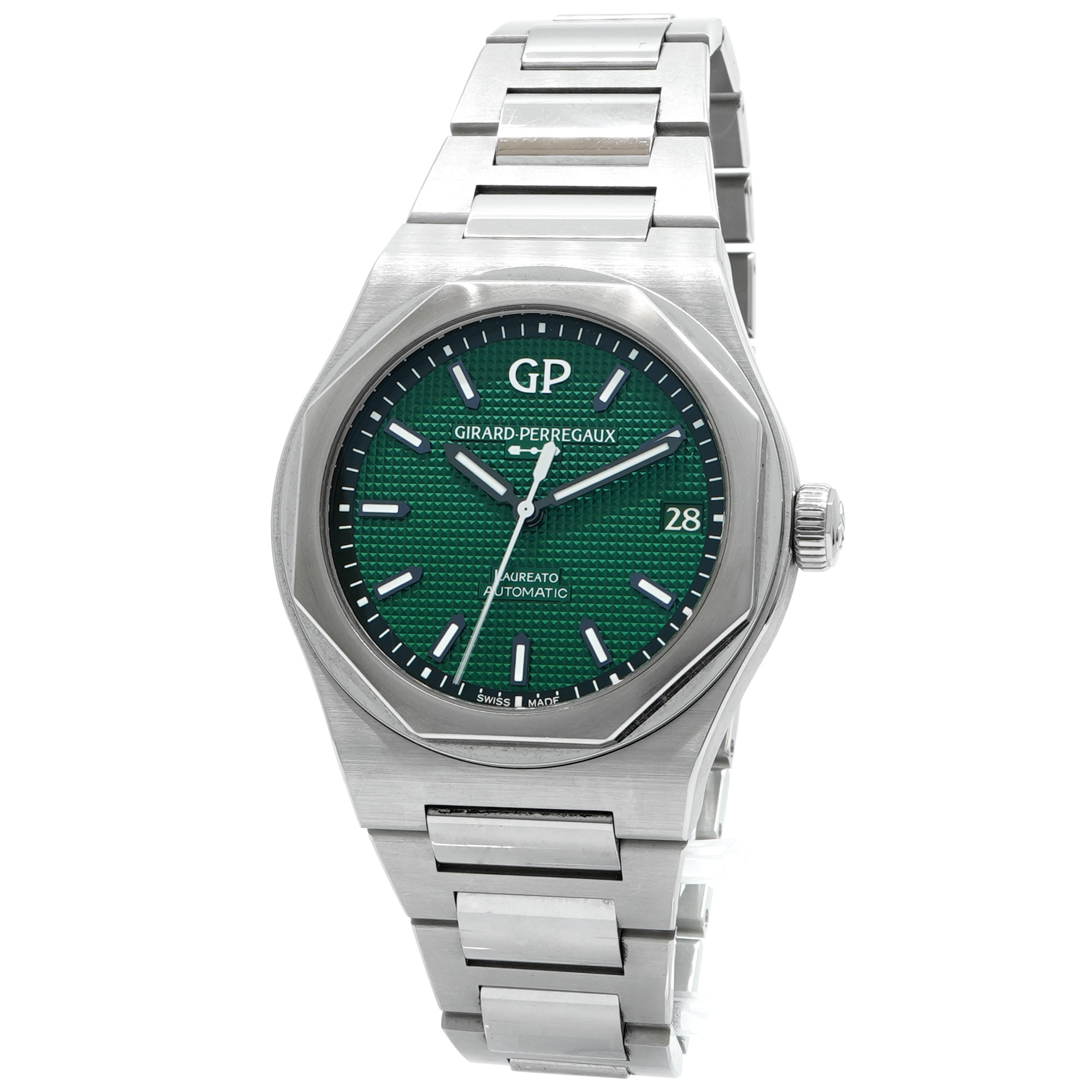 Girard Perregaux Laureato 42mm *Green Dial* 81010 - Inventory 8675