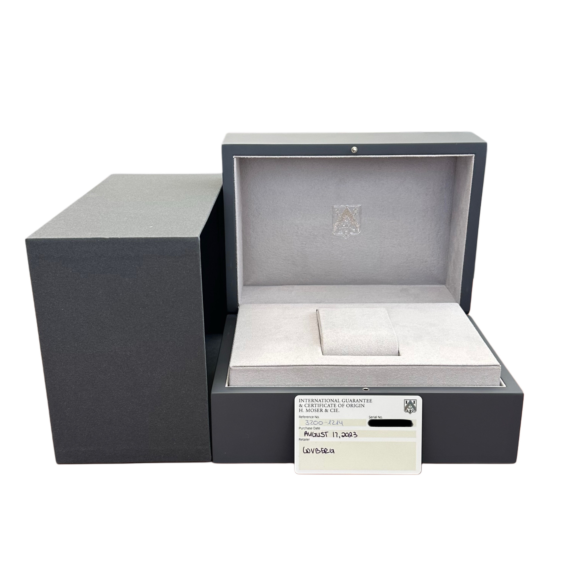 H Moser Pioneer Centre Seconds Blue Lagoon Fume' Dial  *2023* - Inventory 8689