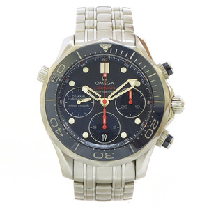 Omega Seamaster Diver  300 Co-Axial Chronometer Chronograph 41.5mm Blue Dial - Inventory 3375