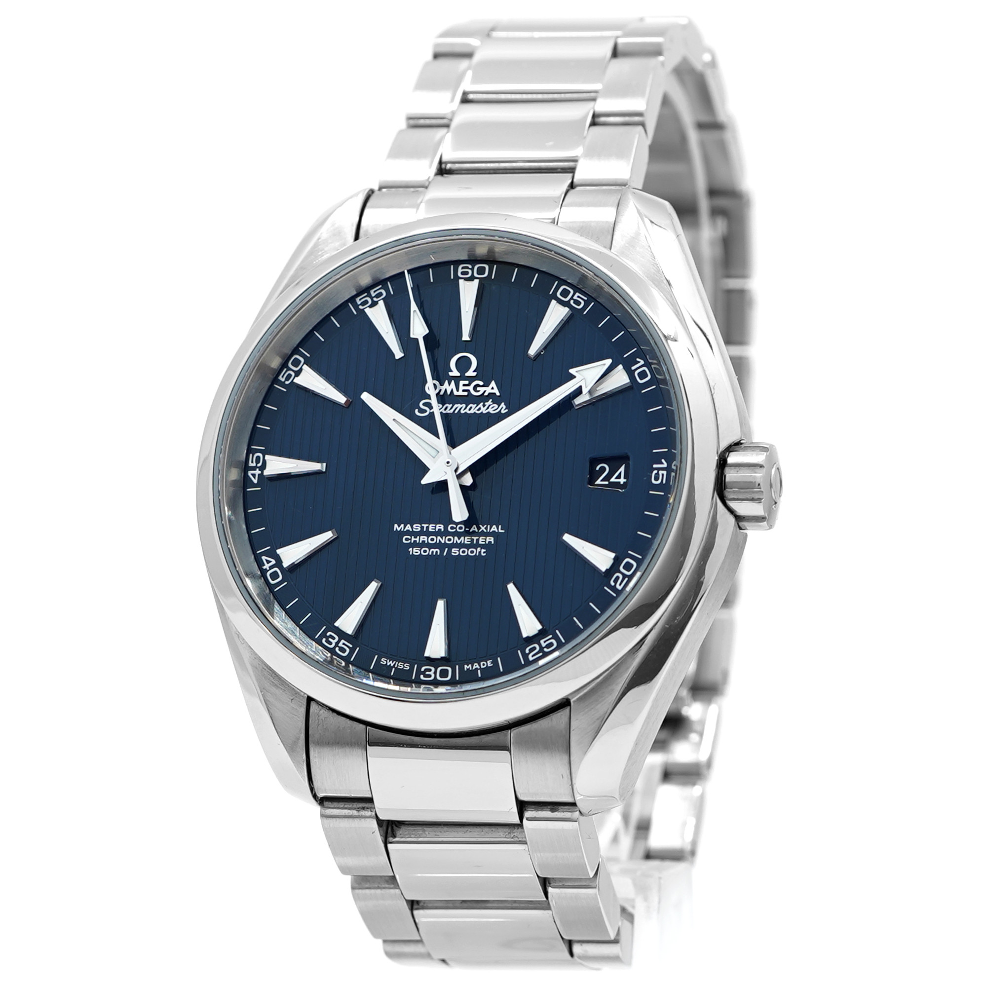 OMEGA Seamaster 150m/500ft 腕時計 Omega Seamaster Aqua Terra 150M 41.5mm *Blue Dial* - Inventory