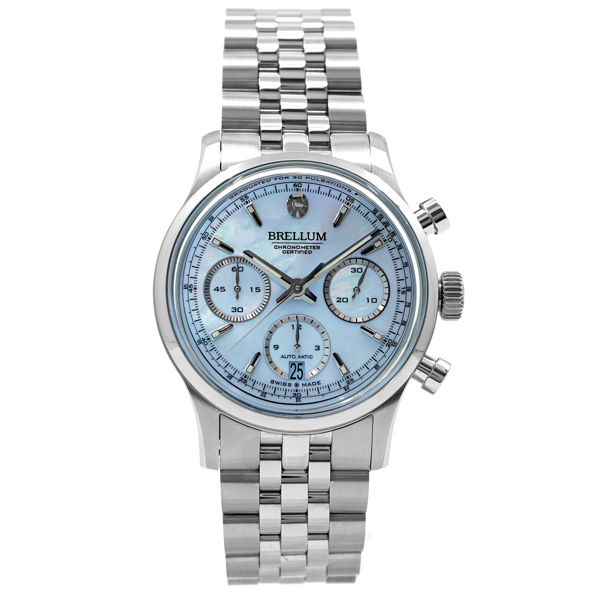 Brellum Duobox 39 Chronograph *Blue MOP Dial* *2026* - Inventory