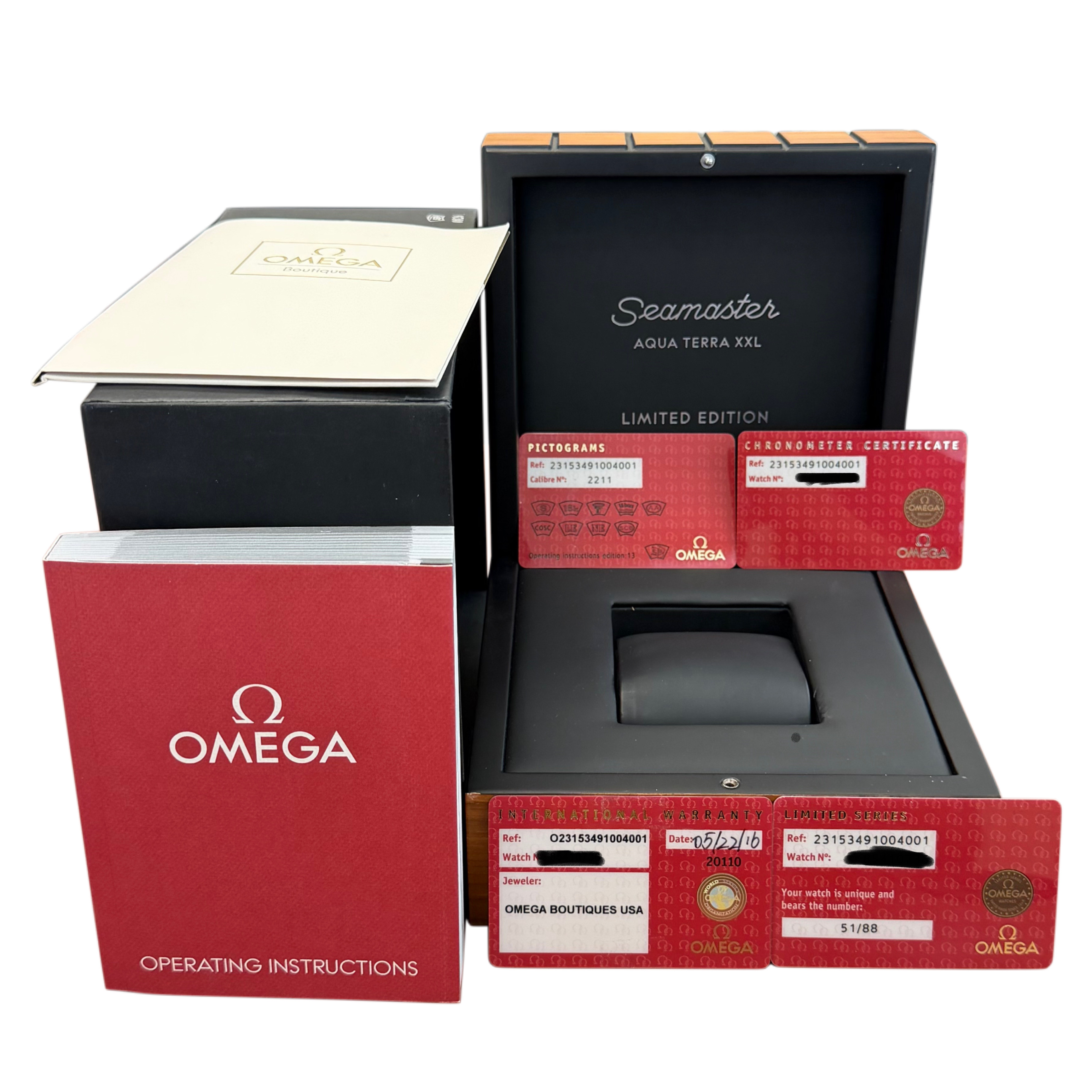 Omega Seamaster Aqua Terra 150M *Limited Edition White Gold