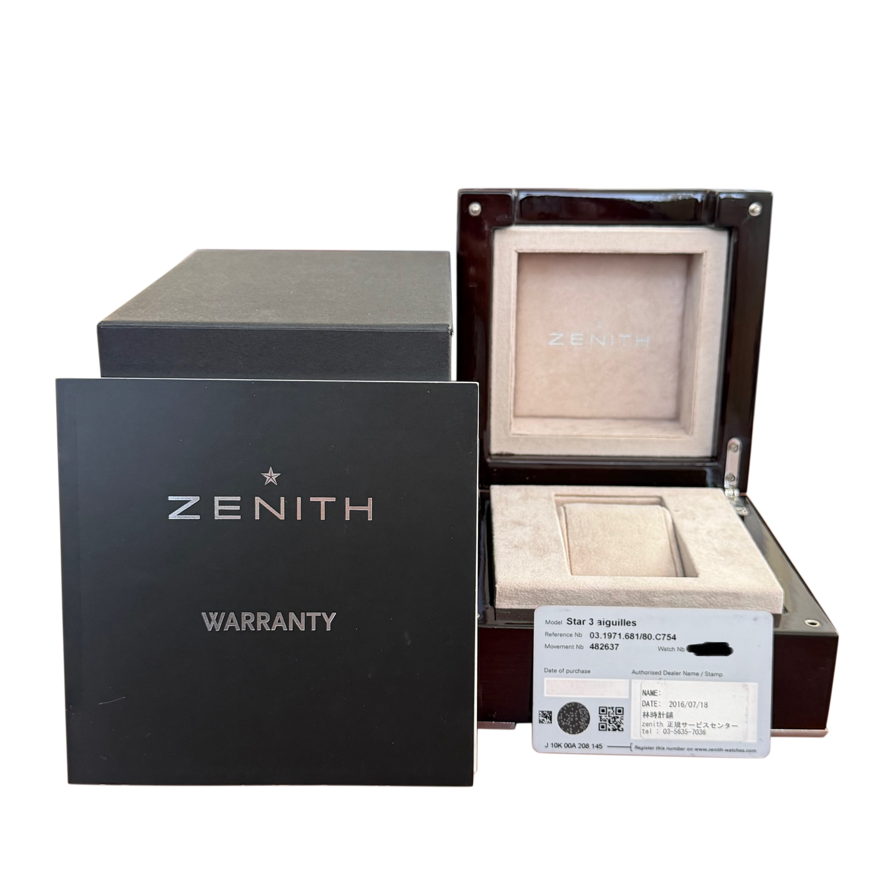 Zenith Star 03.1971.681 Automatic - Inventory 8959 - DelrayWatch.com