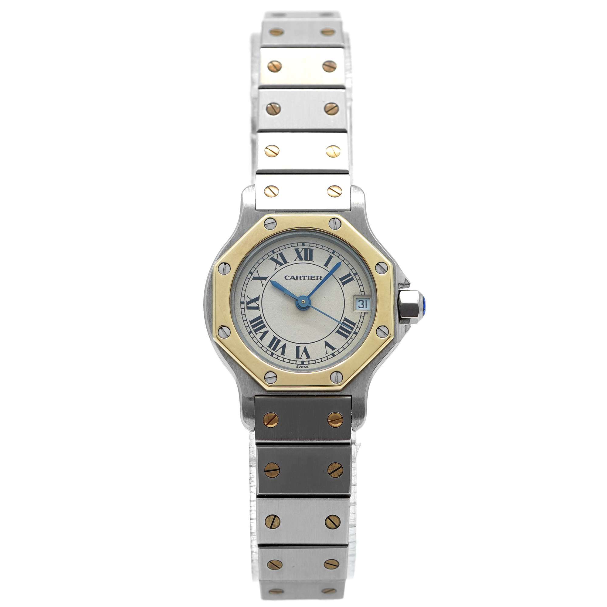 Cartier Santos Octagon 187903 - Inventory 9023 - DelrayWatch.com