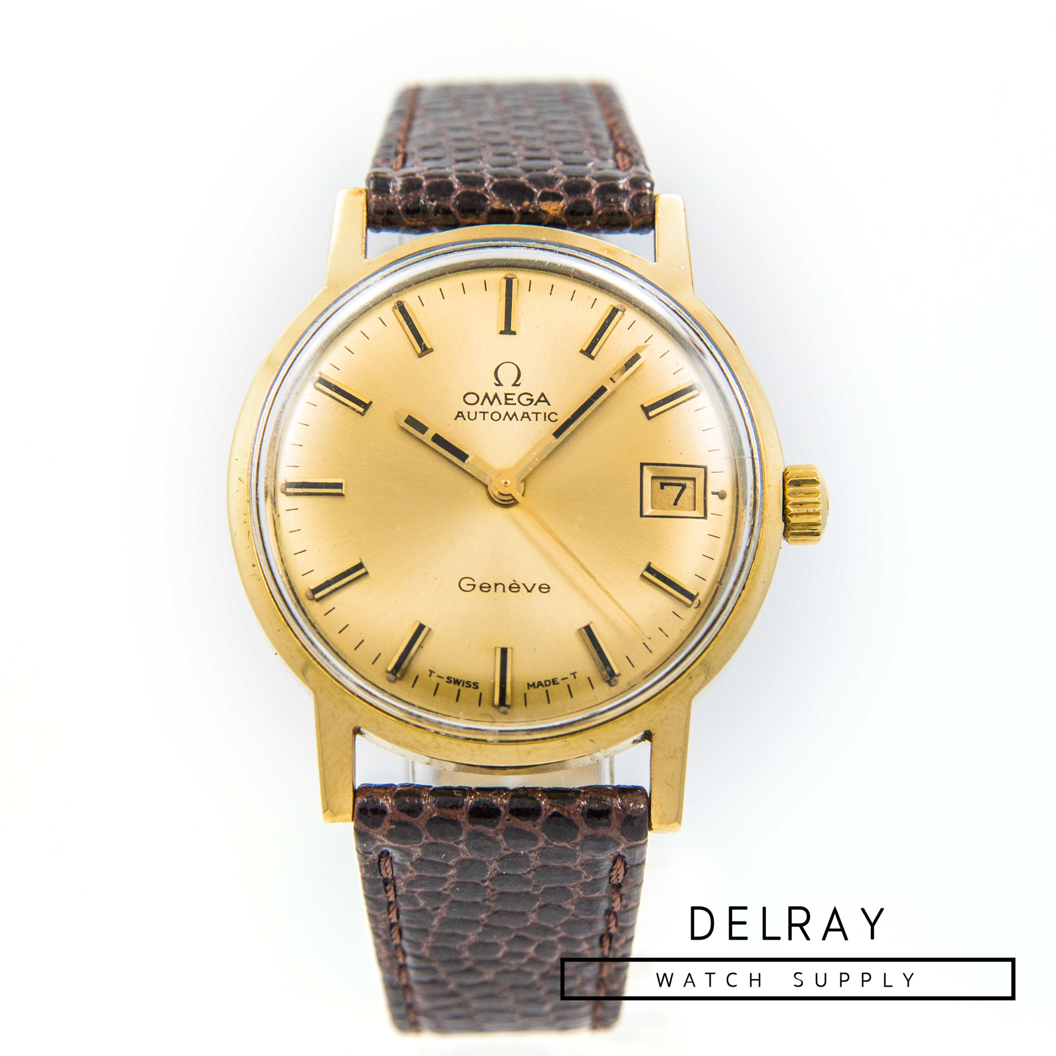 Vintage Omega Geneve Solid Gold - DelrayWatch.com