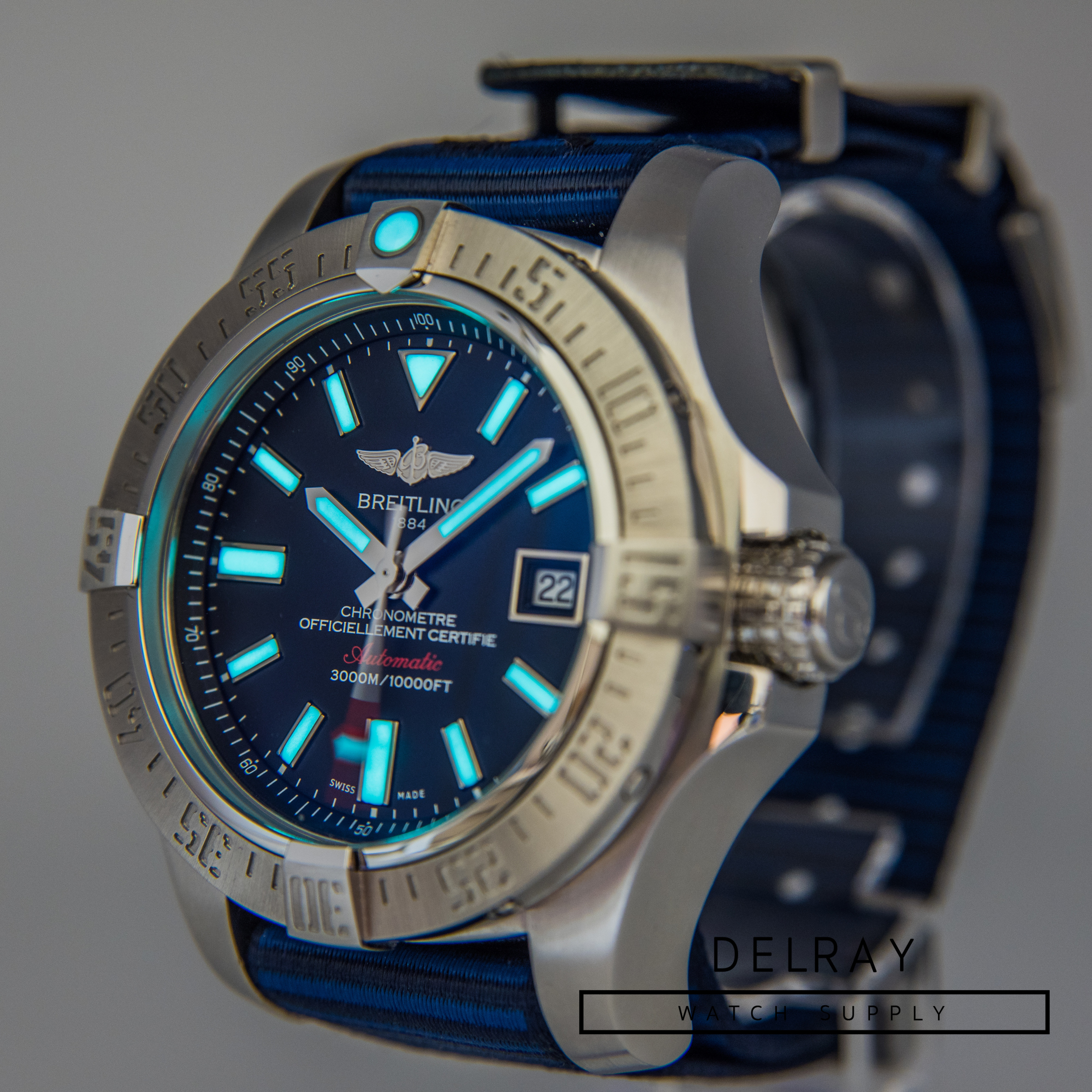 ★美品★2019年5月購入品　BREITLING ブライトリング アベンジャーⅡ Breitling Avenger II Seawolf *2019 Box and Papers* - DelrayWatch.com