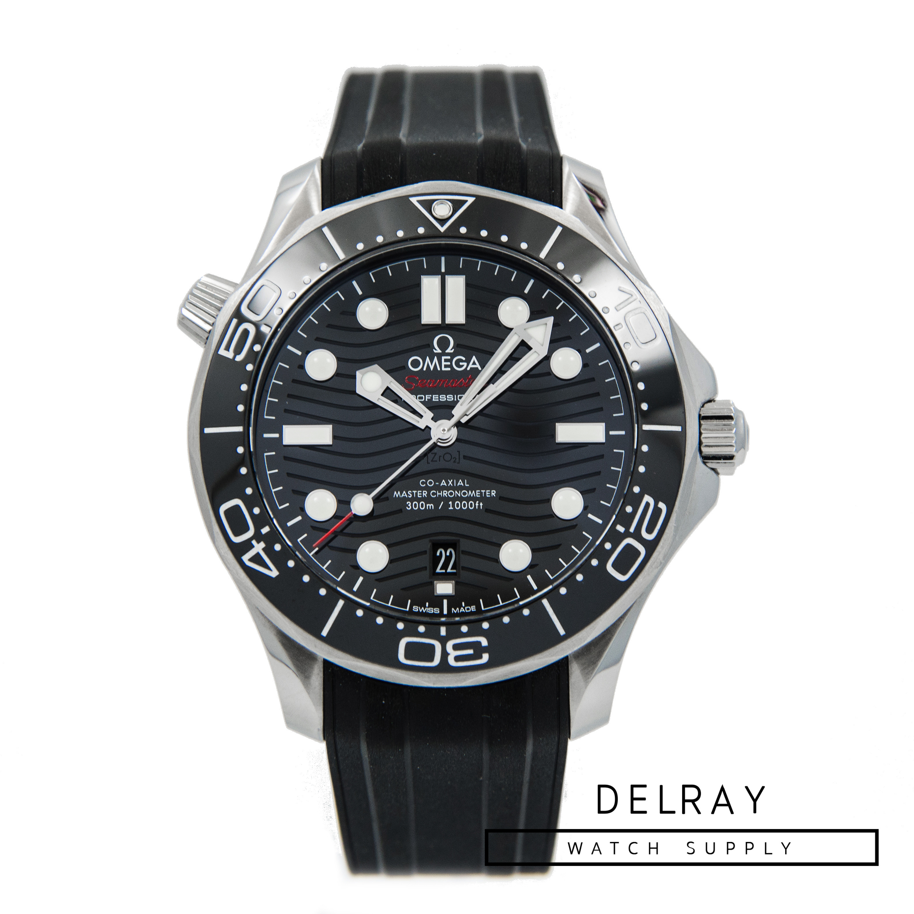 Omega Seamaster Professional Ceramic Wave Black Dial - DelrayWatch.com