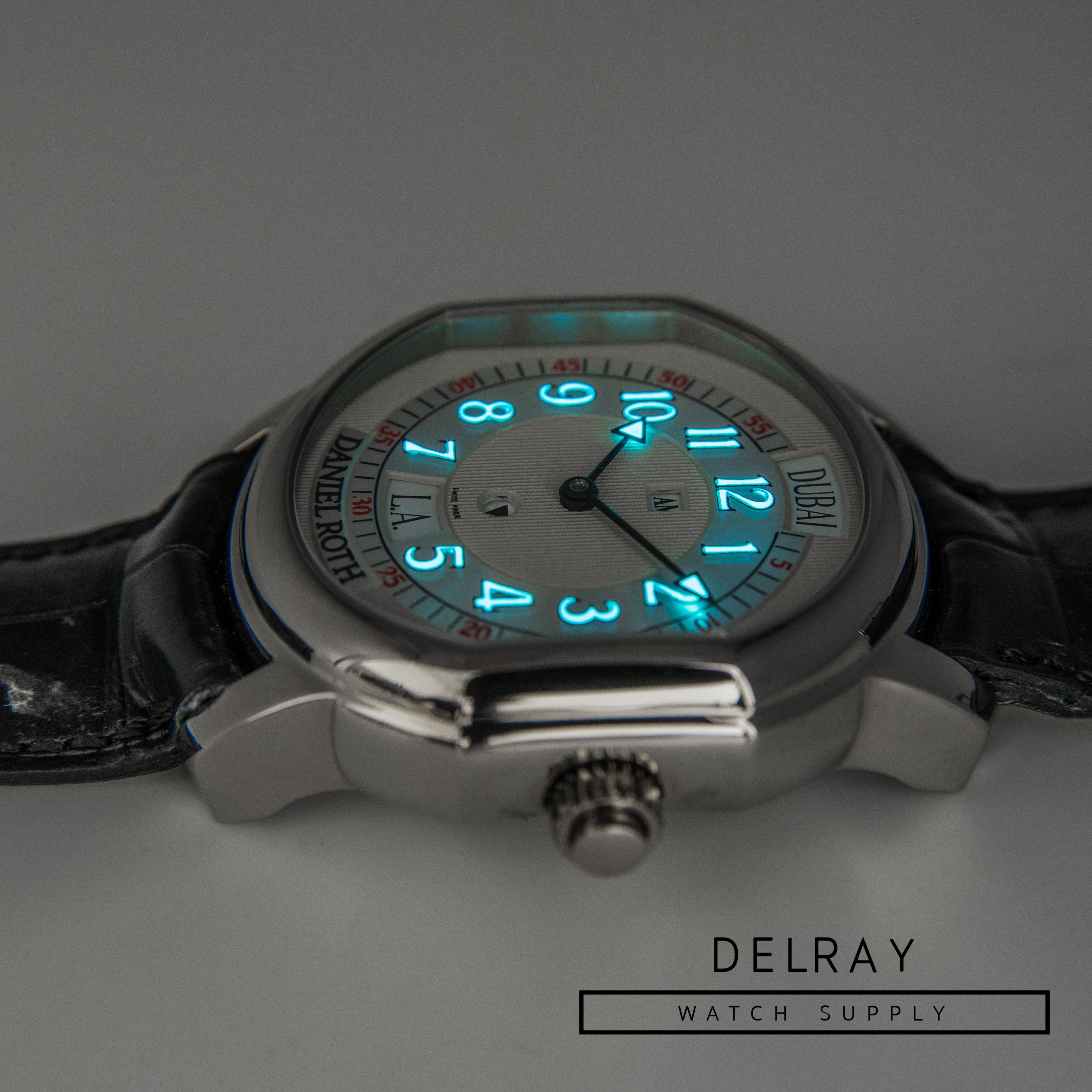 Daniel Roth Metropolitan World Time 18K White Gold - DelrayWatch.com