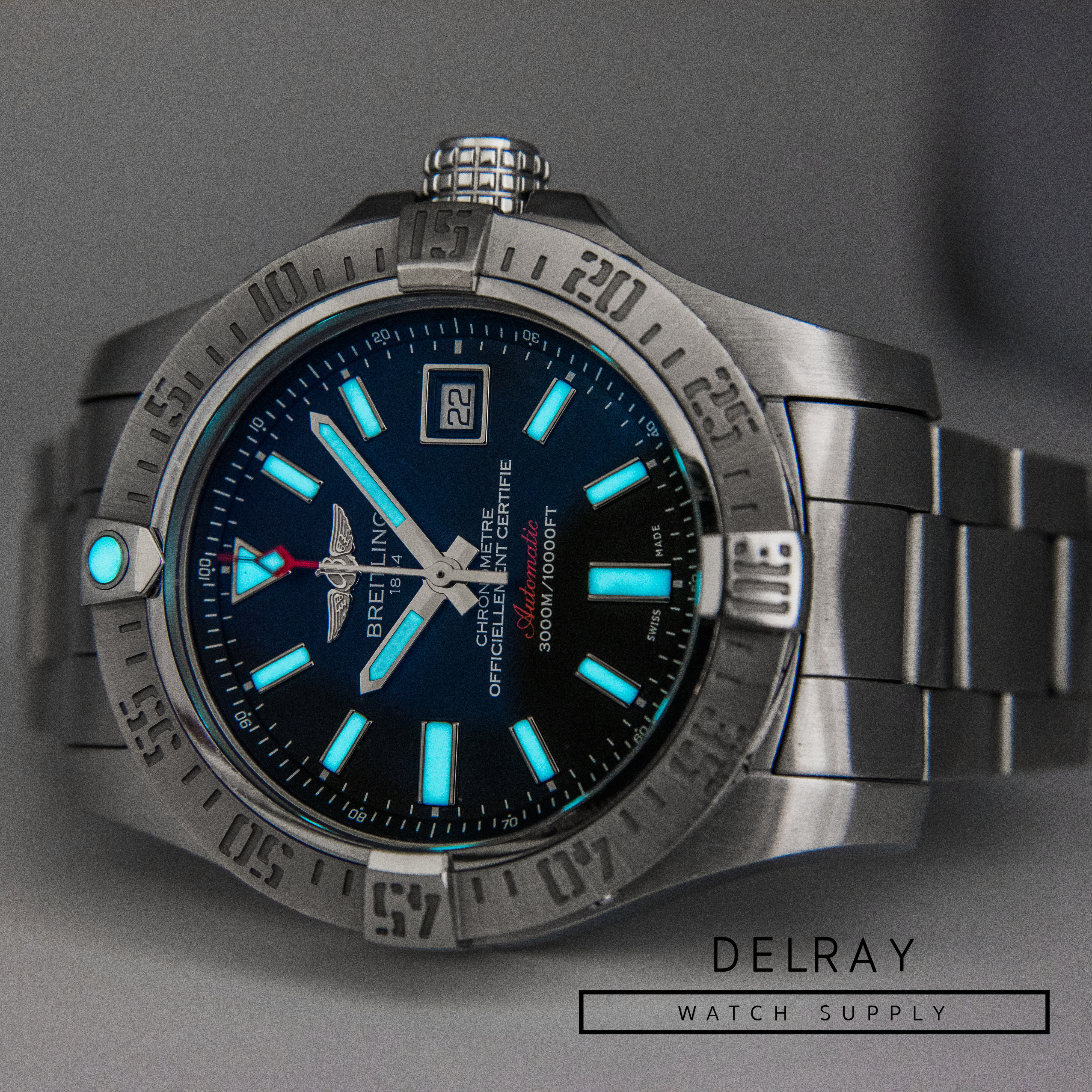 Breitling Avenger II Seawolf on Bracelet - DelrayWatch.com