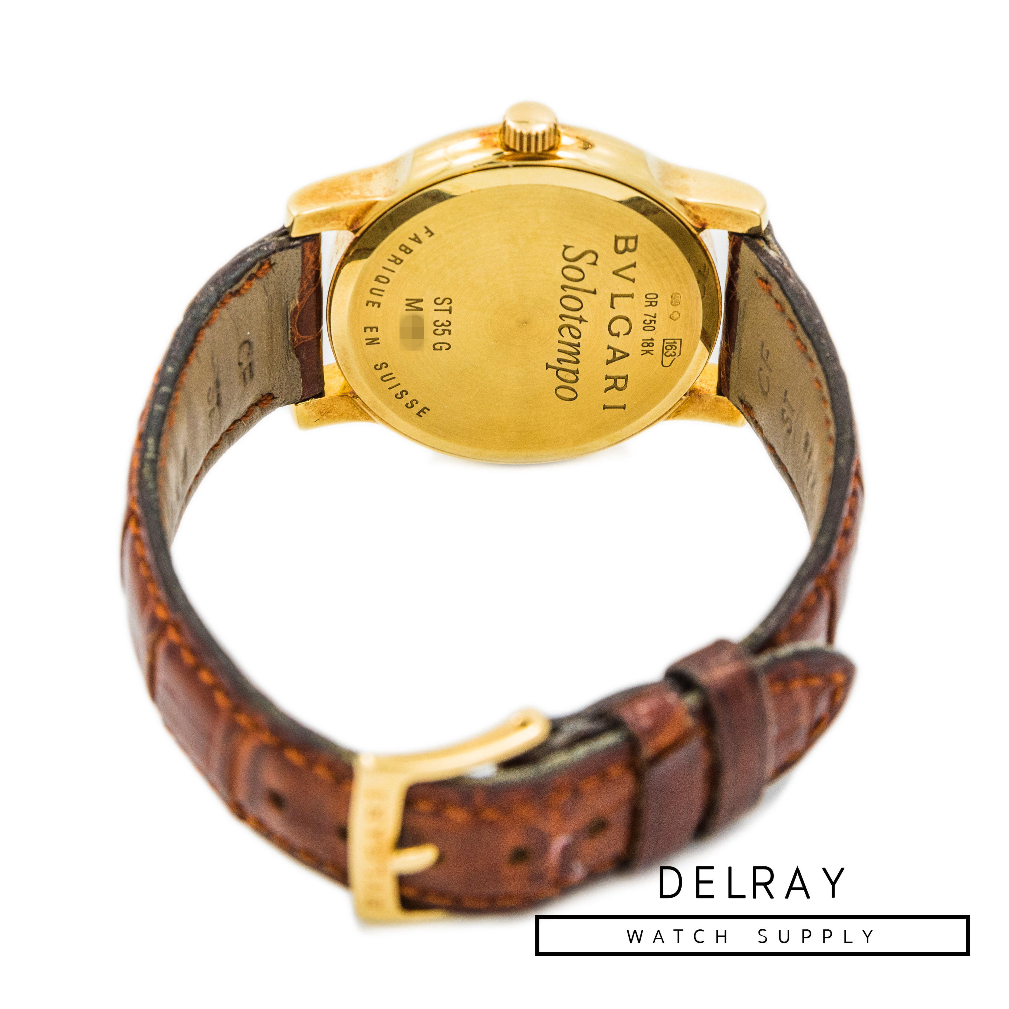 Bulgari Solotempo 18k Yellow Gold - DelrayWatch.com