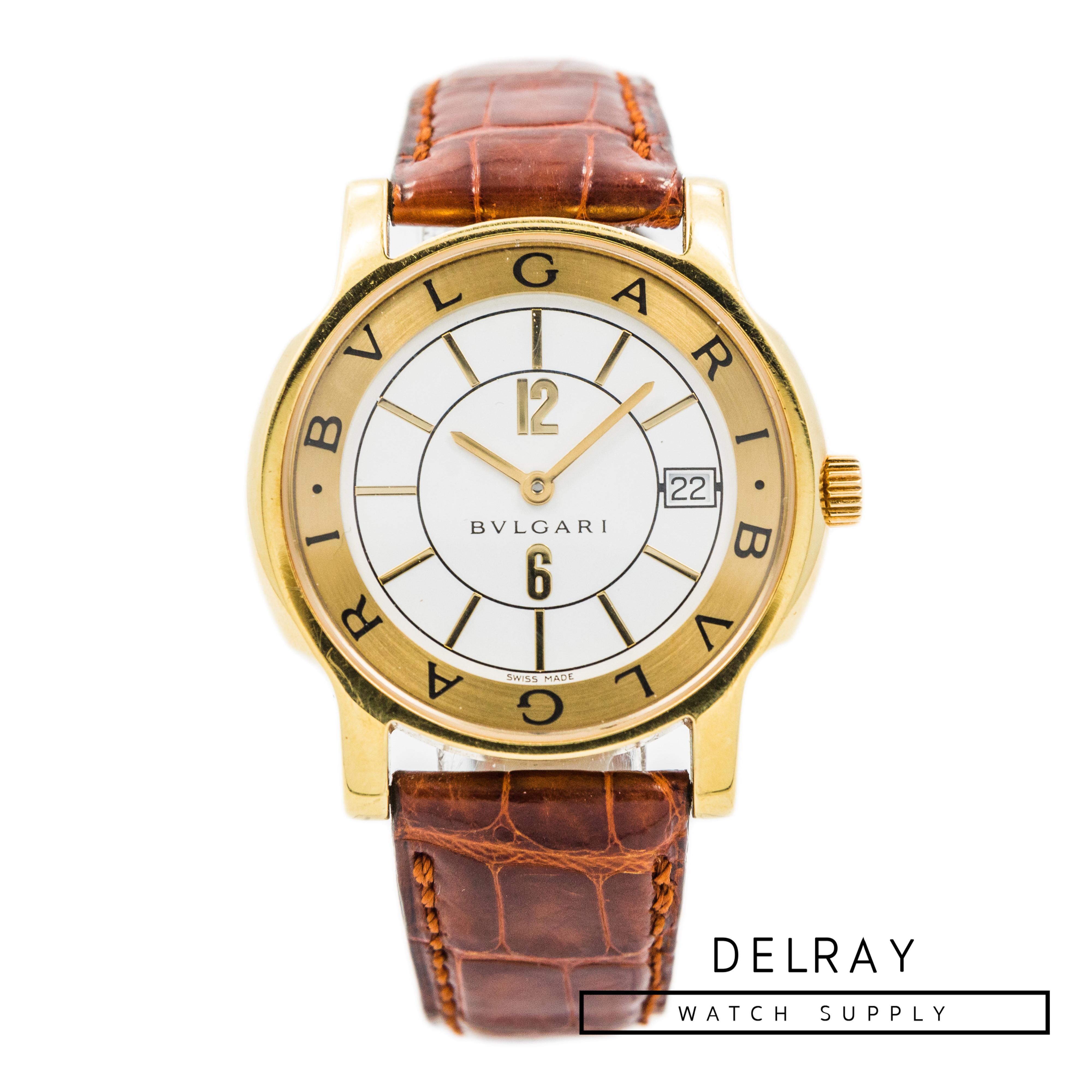 Bulgari Solotempo 18k Yellow Gold - DelrayWatch.com