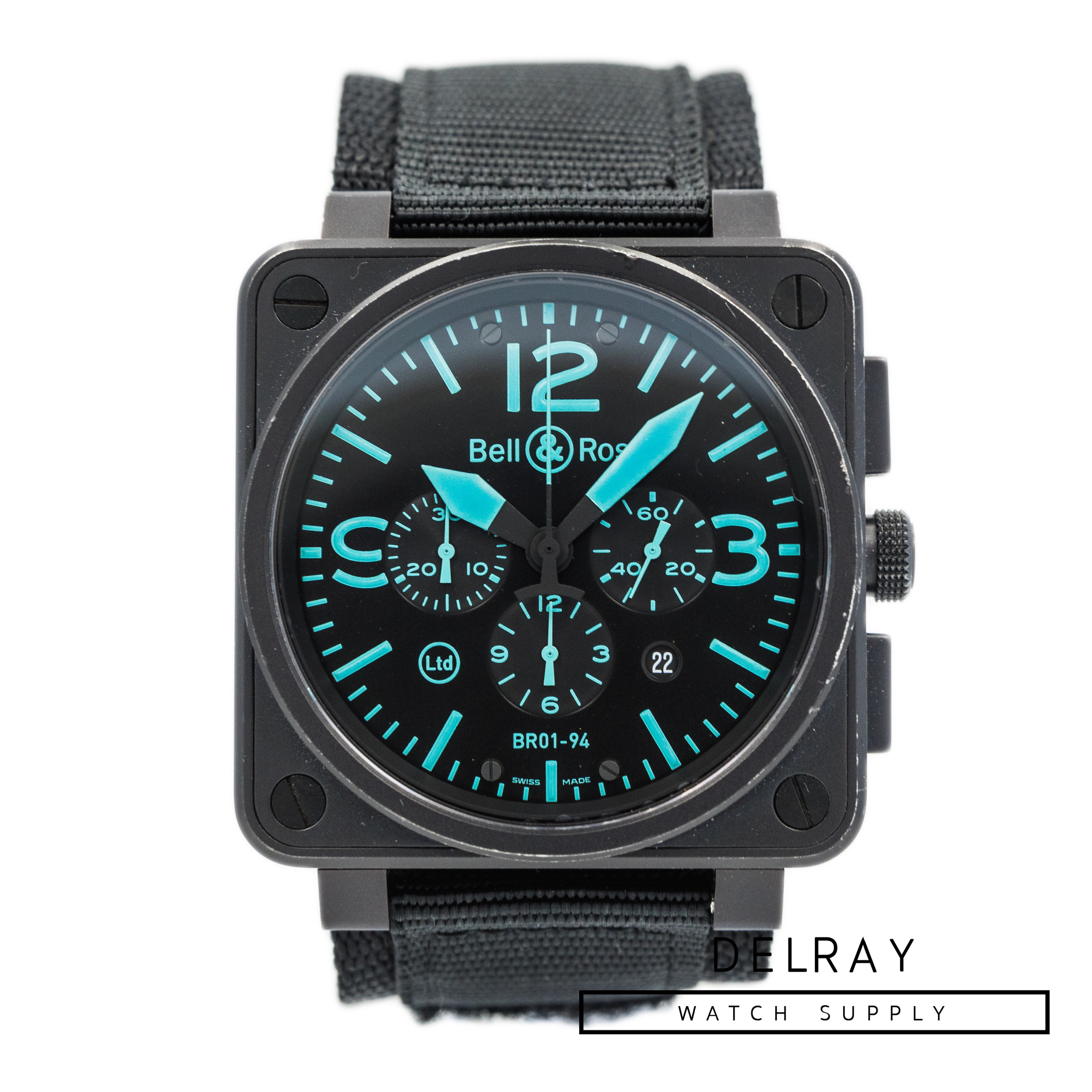 ベル＆ロス Bell＆Ross BR01-94-SBlue BR01-94-SBlue 世界限定500本 自動巻き メンズ _871733【ev15】 Bell & Ross BR01-94 Blue Chronograph *Limited Edition