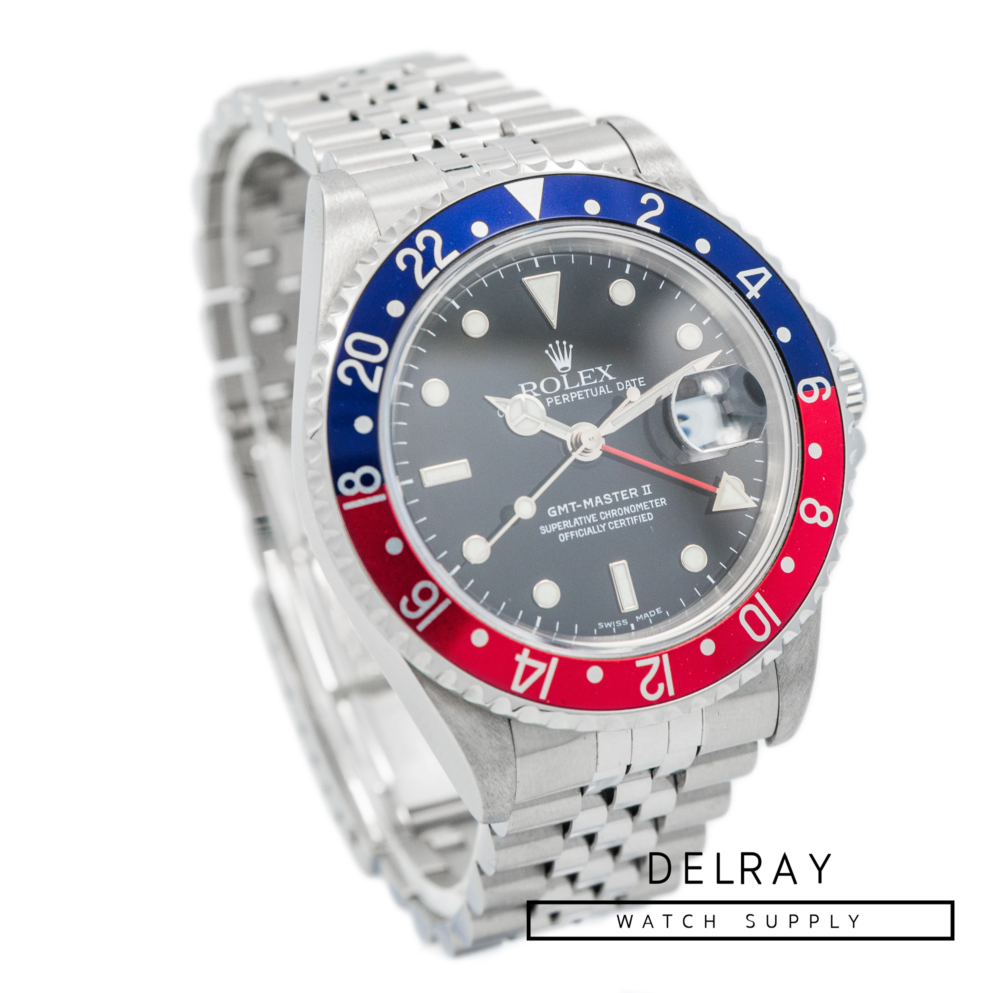 Rolex GMT Master 16710 Pepsi D Serial *Box and 2018 Service Papers