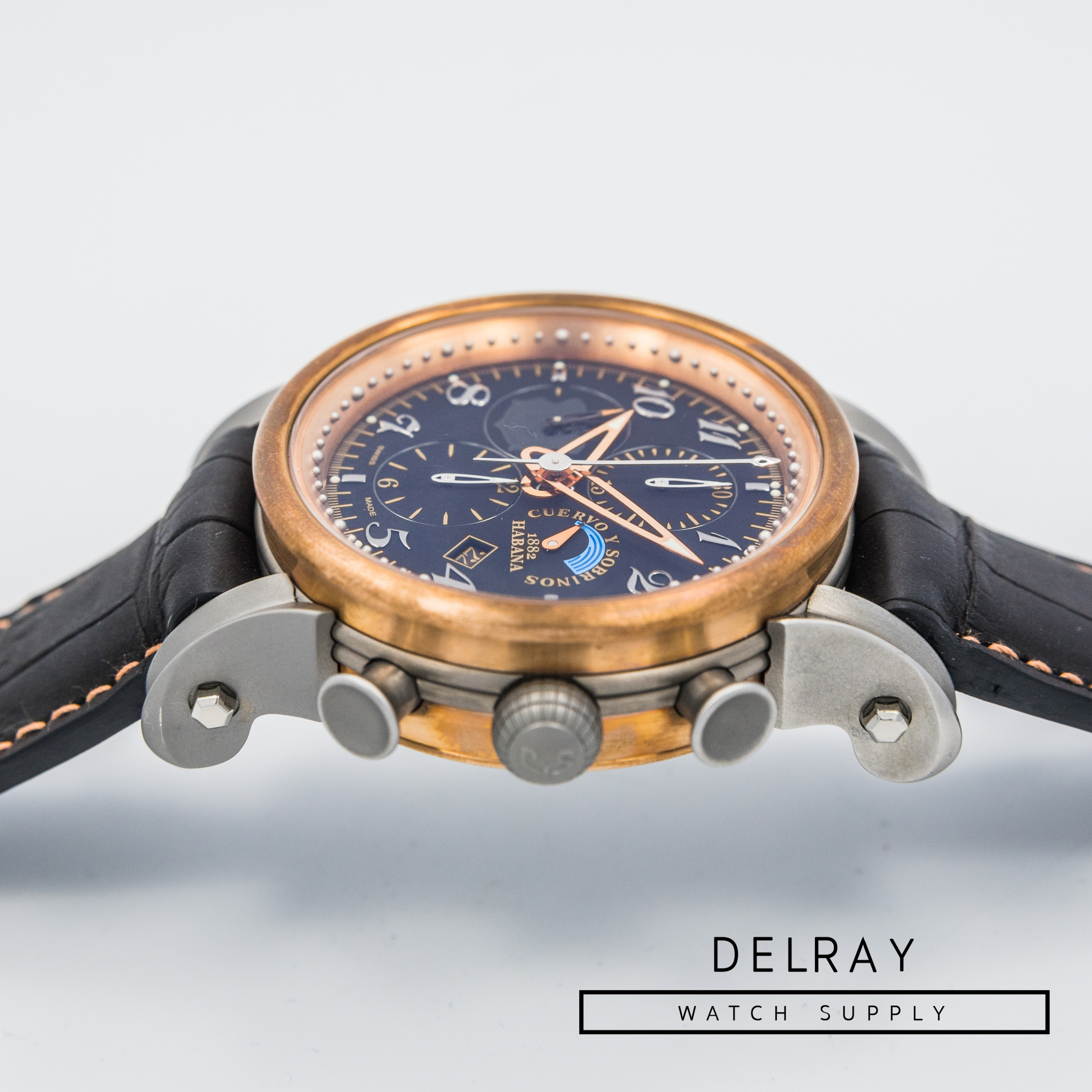 Cuervo y Sobrinos Torpedo Pirata Bronze Chronograph *Limited