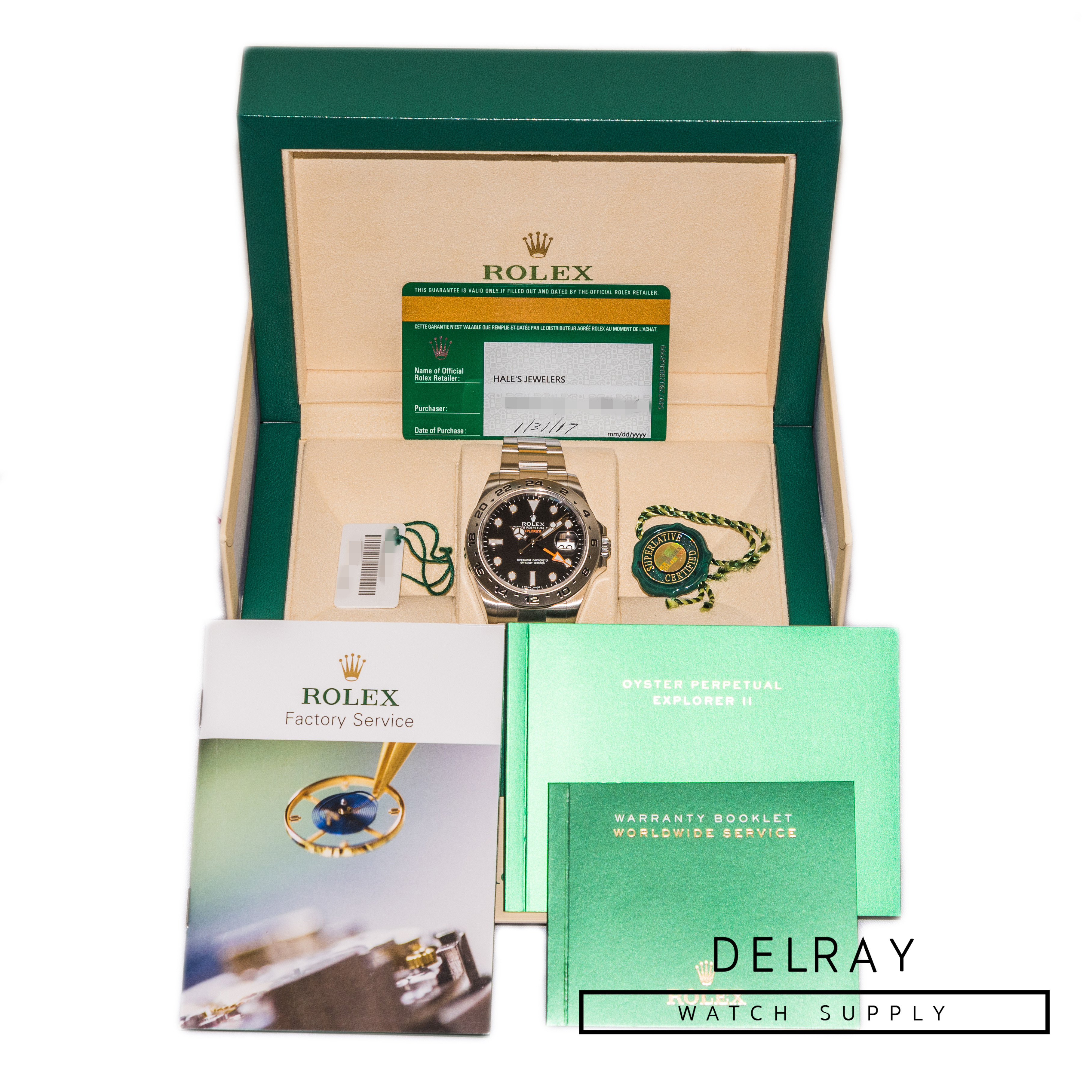 Rolex Explorer II 216570 Black Dial *2017 Box and Papers