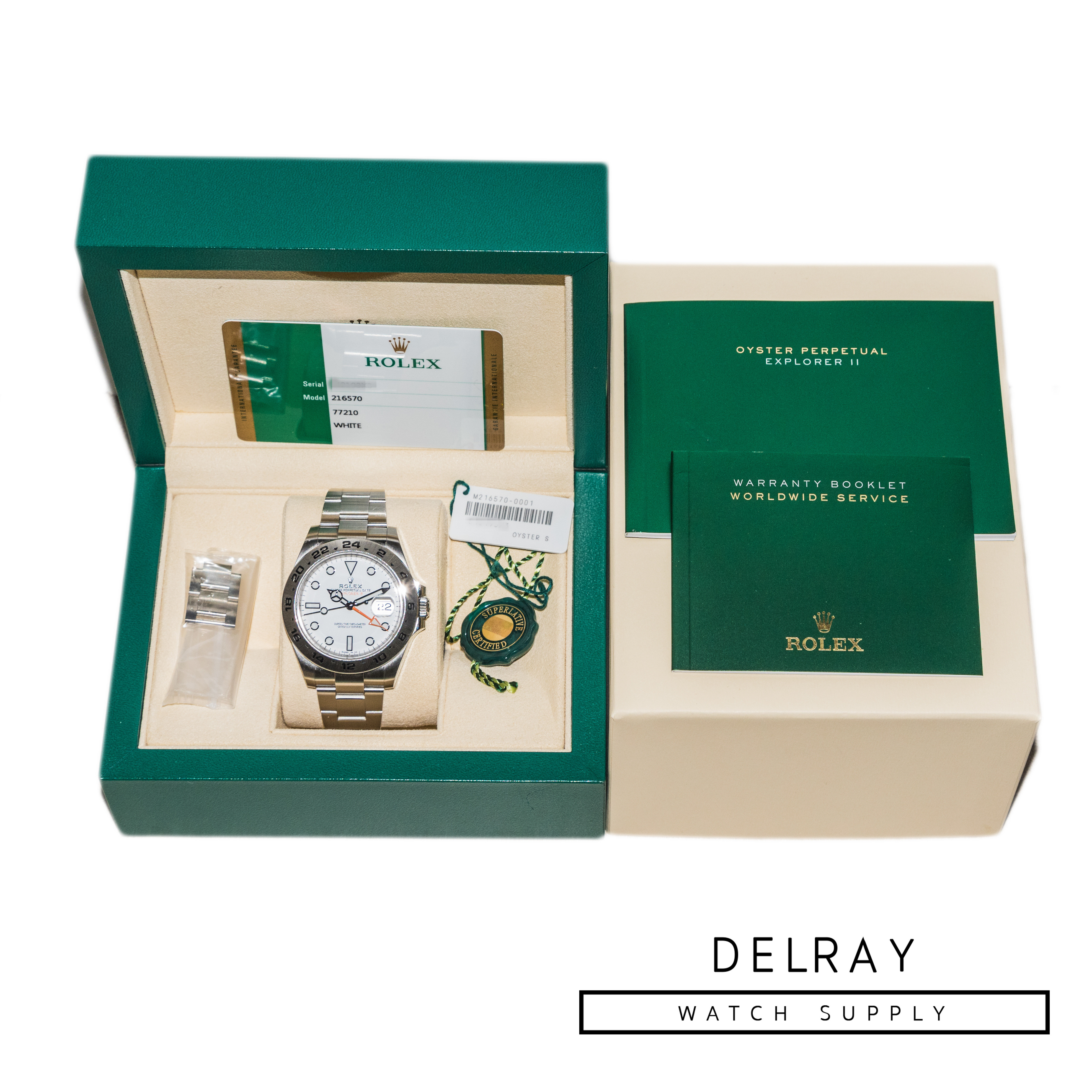 Rolex Explorer II 216570 Polar Dial *2018 Box and Papers