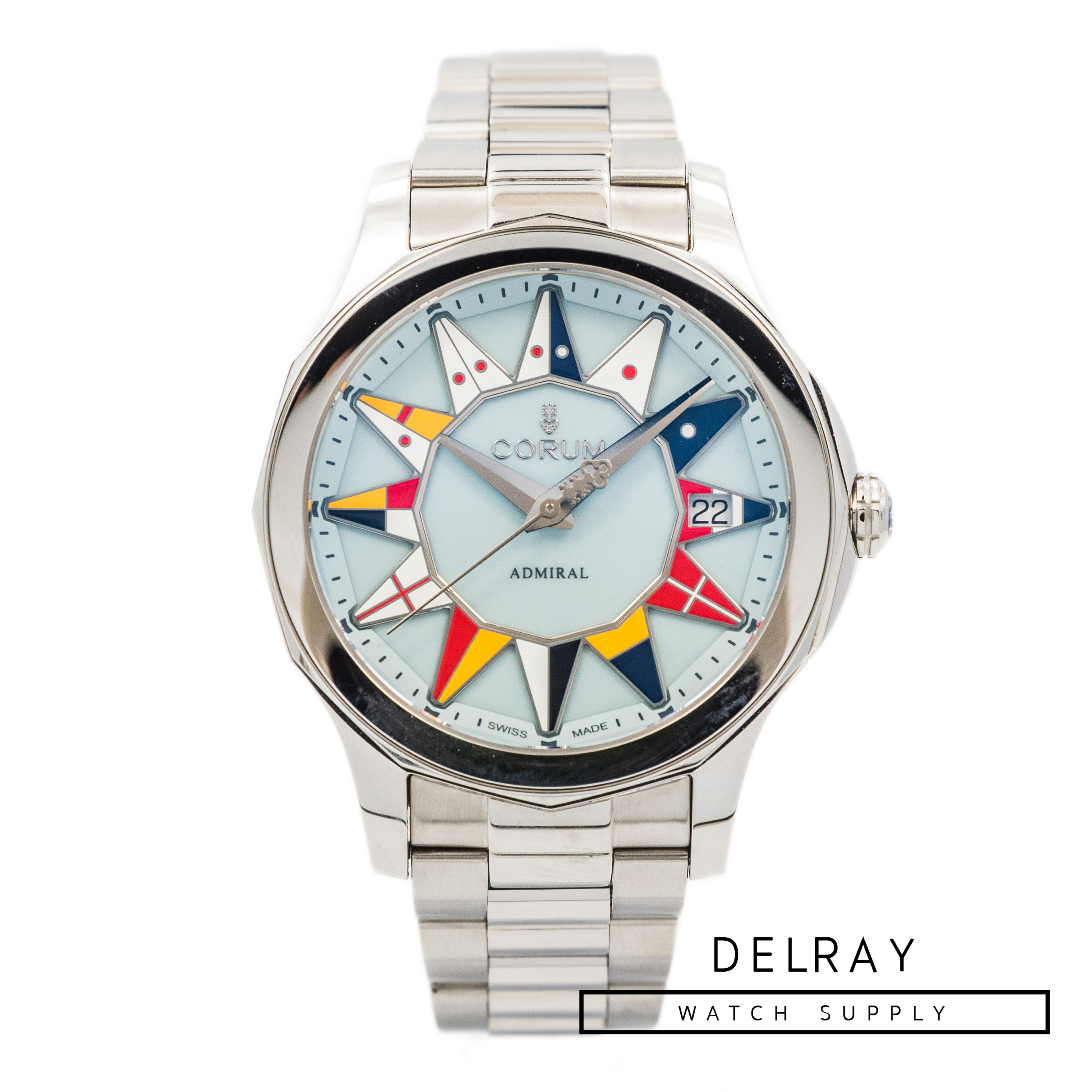 Corum Admiral's Cup 38 Blue Dial *UNWORN* - DelrayWatch.com