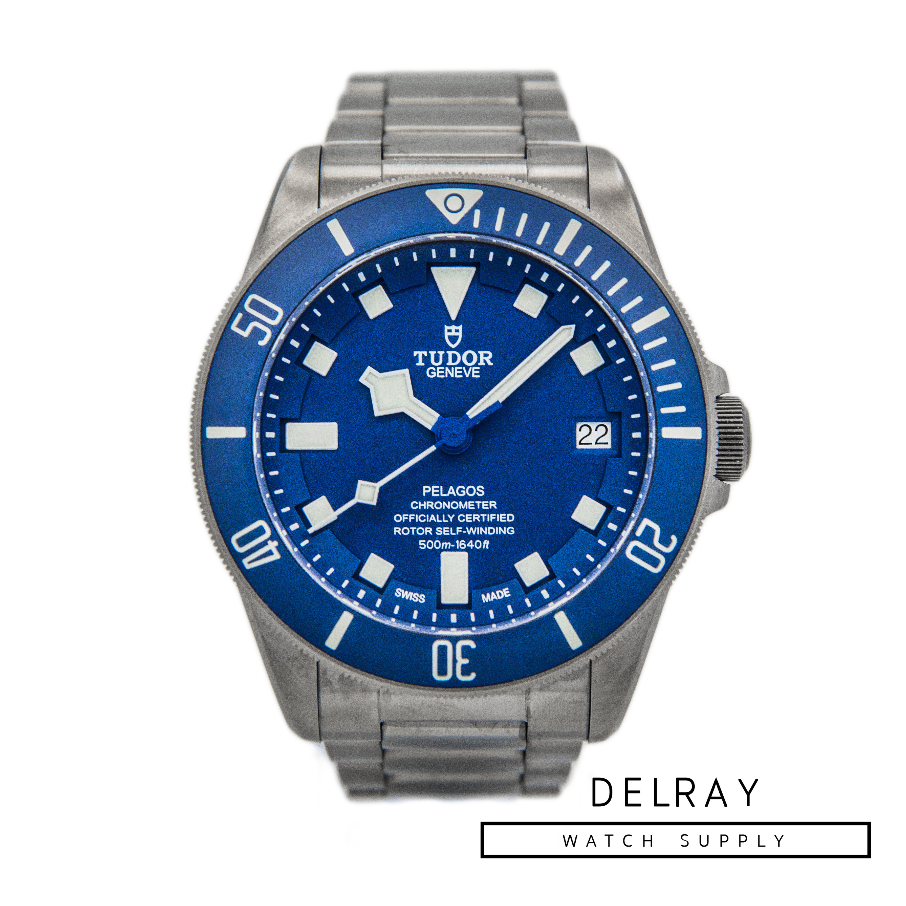  オクタゴナルプレート ネイビーブルー Tudor Pelagos 25600TB Blue Dial - DelrayWatch.com