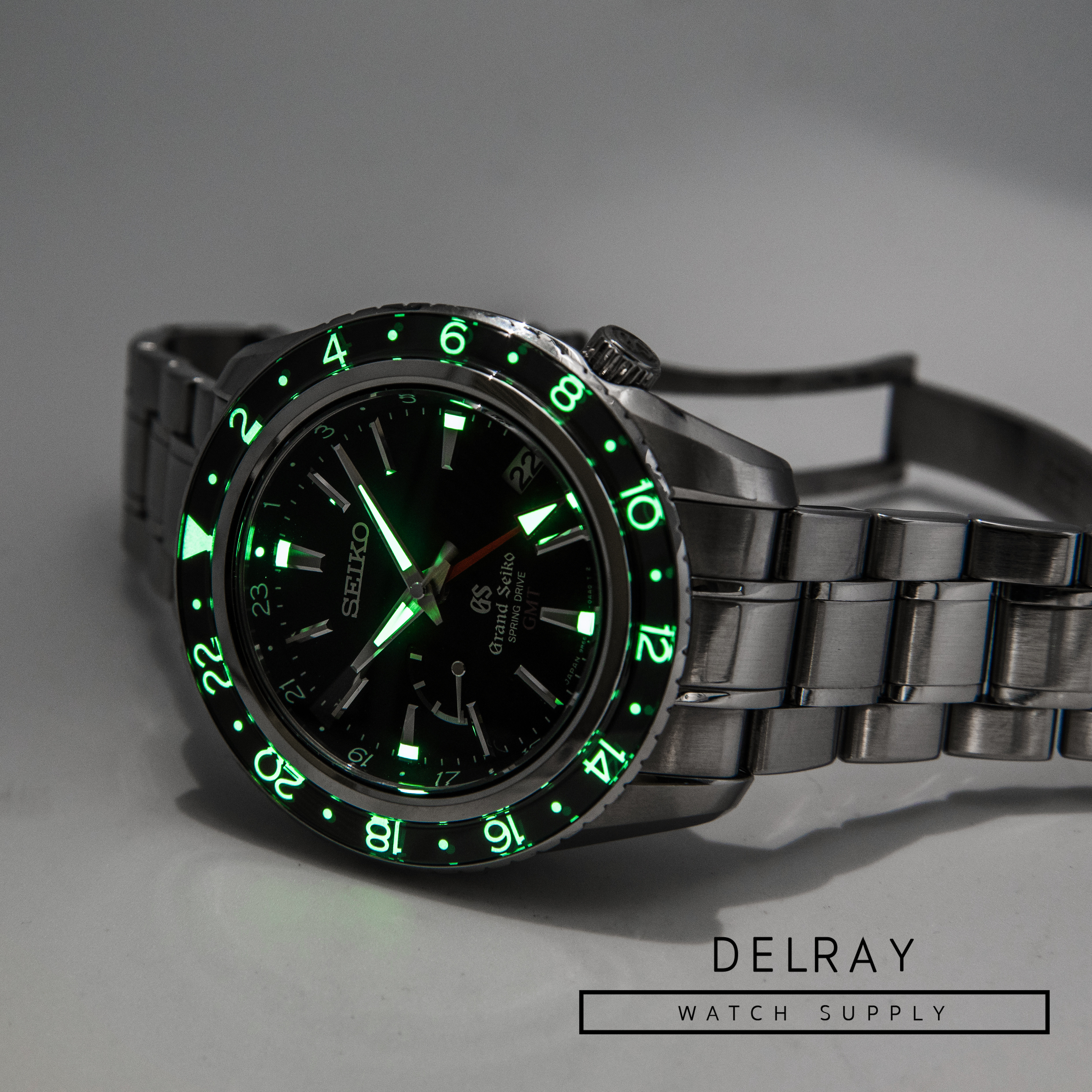 Grand Seiko Spring Drive GMT SBGE001 - DelrayWatch.com