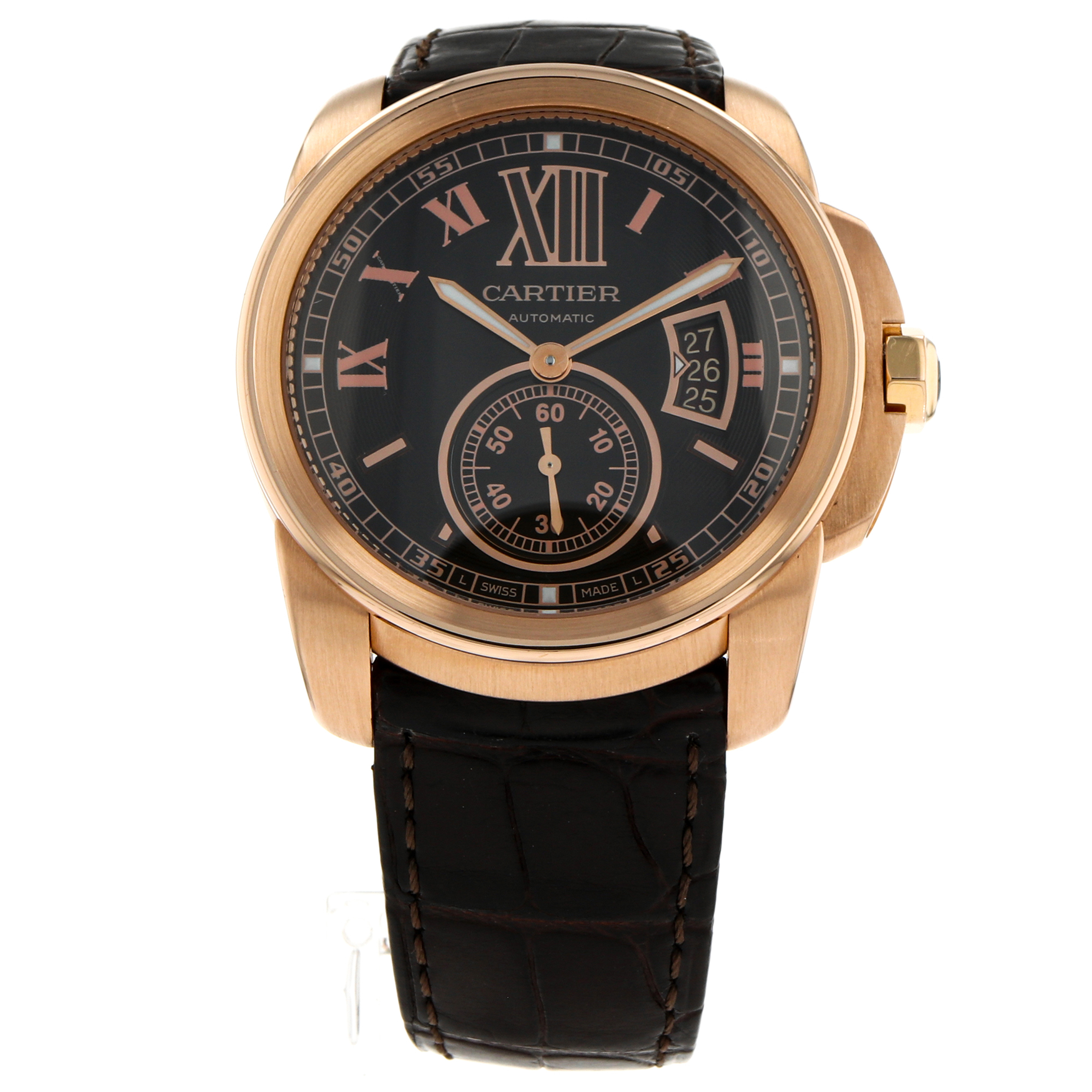 Cartier Calibre De Cartier W7100040 Rose Gold Watch