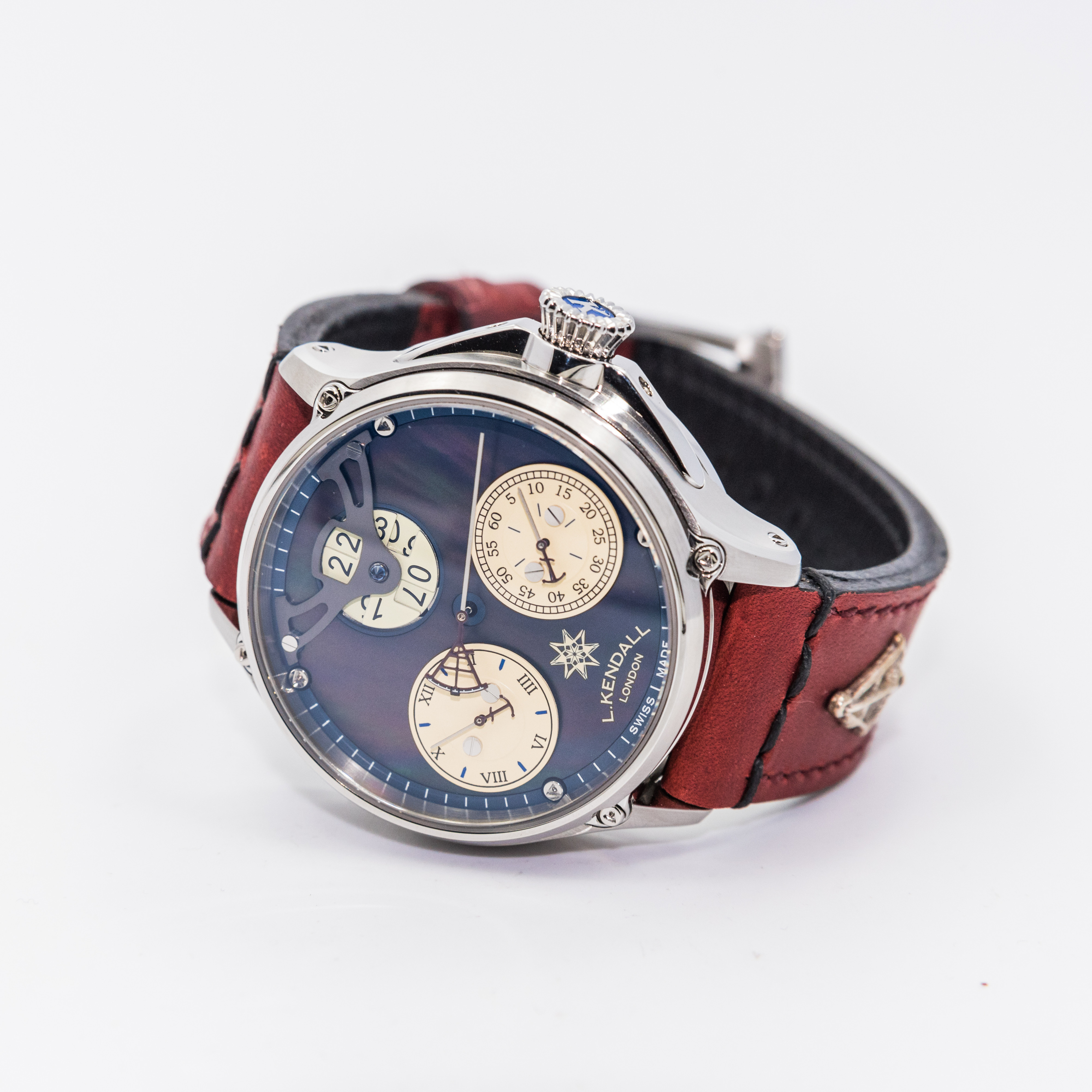 L. Kendall K6 Large Date *Luminous Black MOP Dial* - DelrayWatch.com