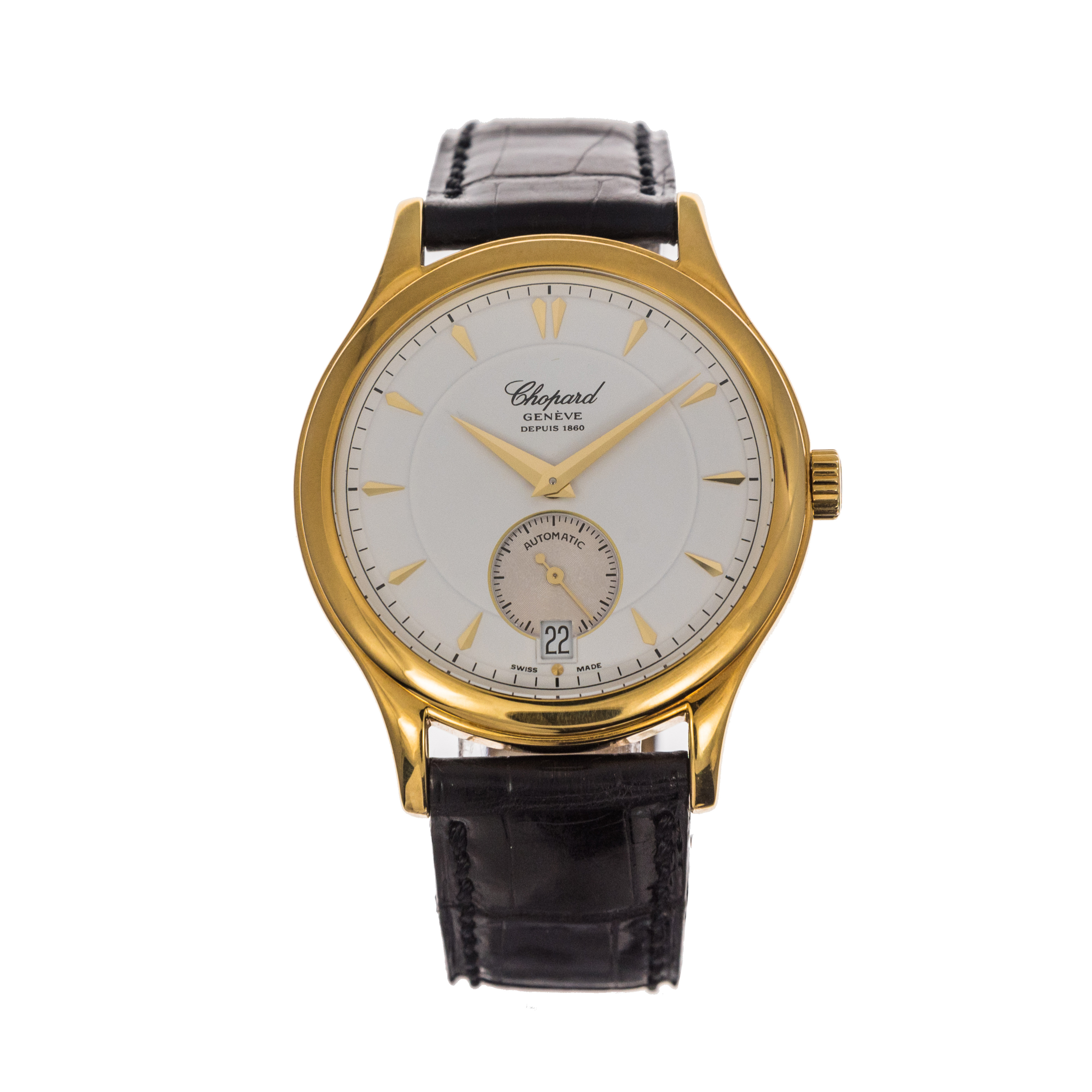 Chopard L.U.C. Classic Twin Reference 161880-0001, A Yellow Gold Automatic  Wristwatch With Strap Available For Immediate Sale At Sotheby's