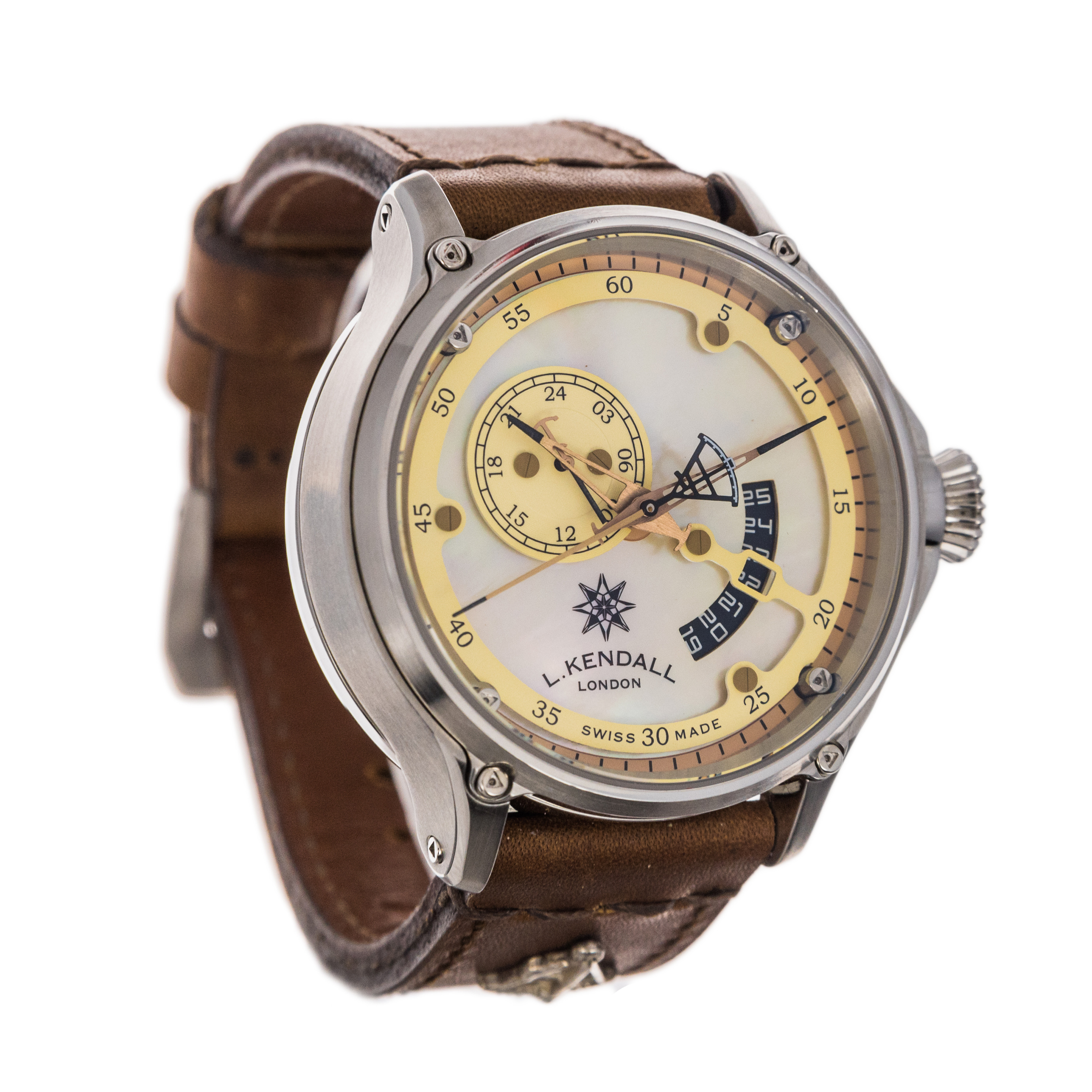 L. Kendall K7 Large Date K7-004A *MOP Dial* - DelrayWatch.com