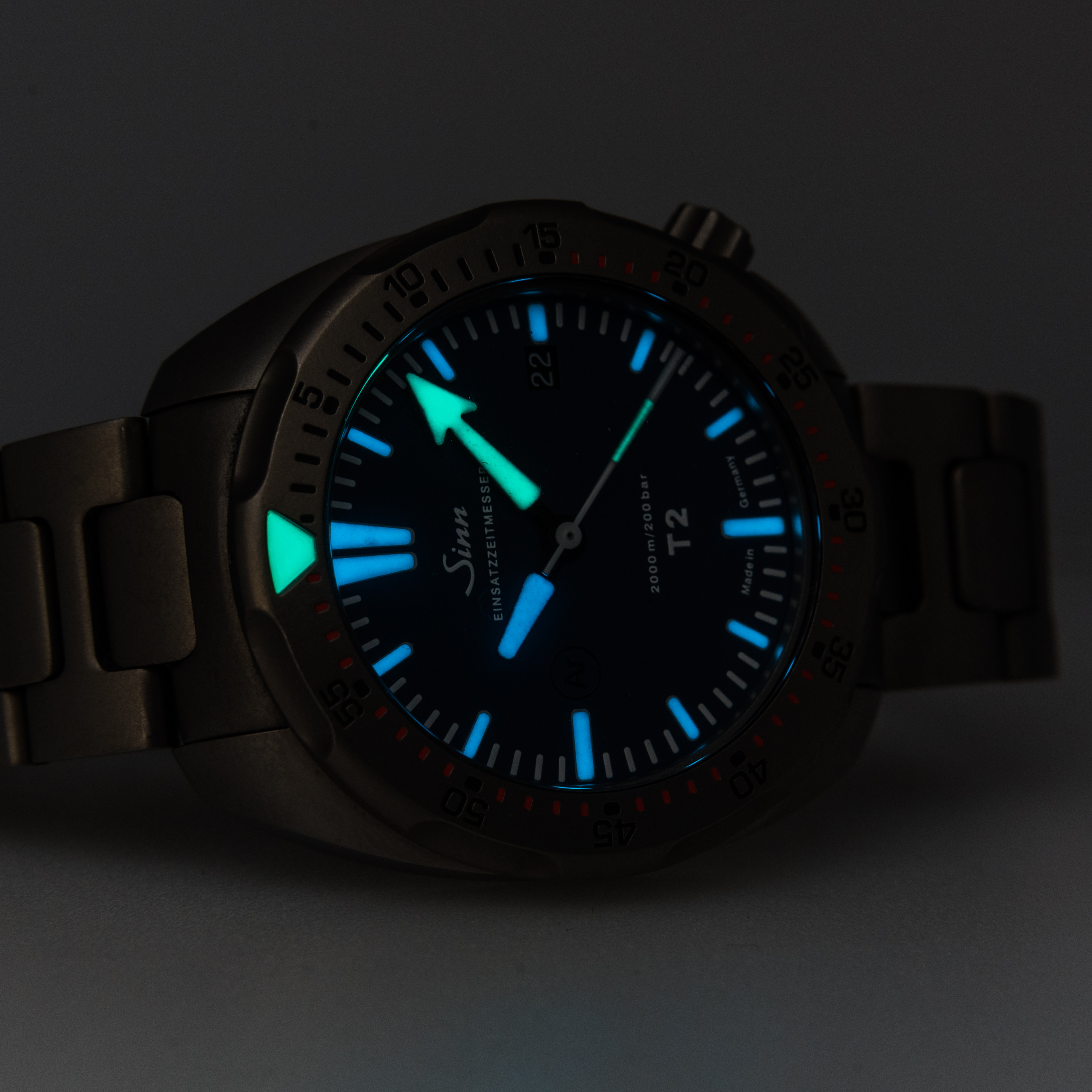 Sinn Diving Watch T2-B EZM 15 *Blue Dial* *Titanium* - DelrayWatch.com