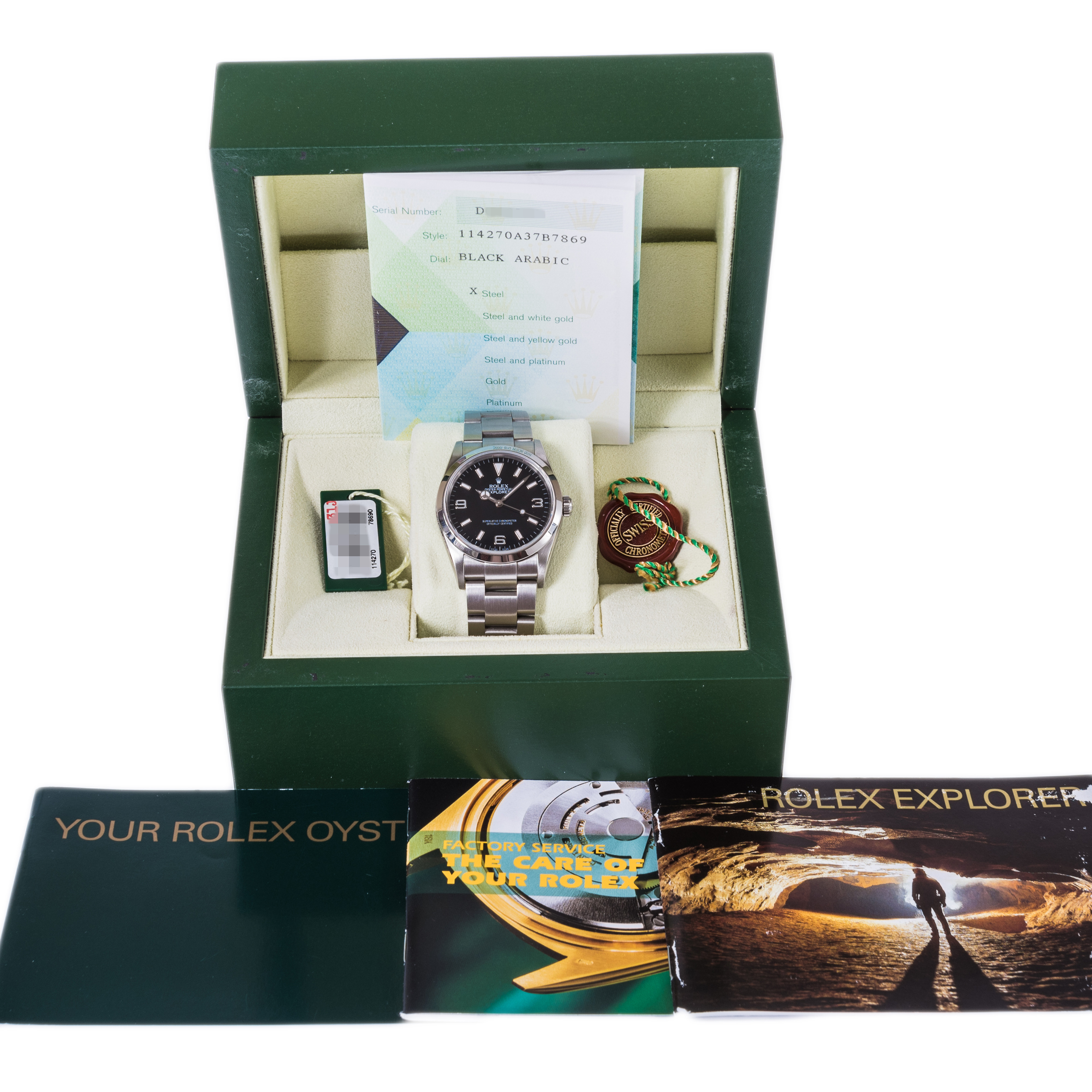 □ROLEXエクスプローラーⅠ/114270BOX＆ギャラ付属品一式□ロレックス