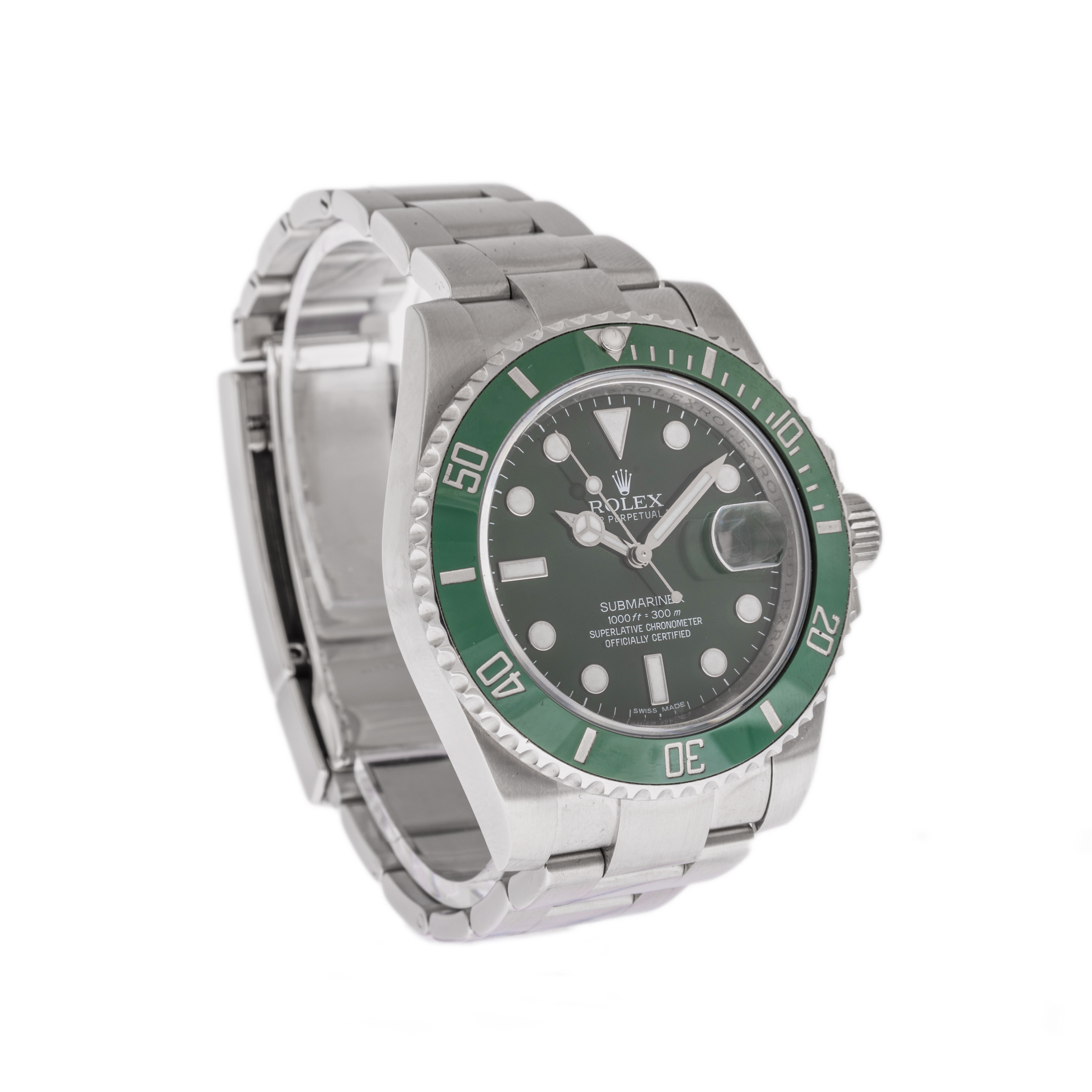 ROLEX 116610lv OYSTER PERPETUAL SUBMARINER DATE HULK