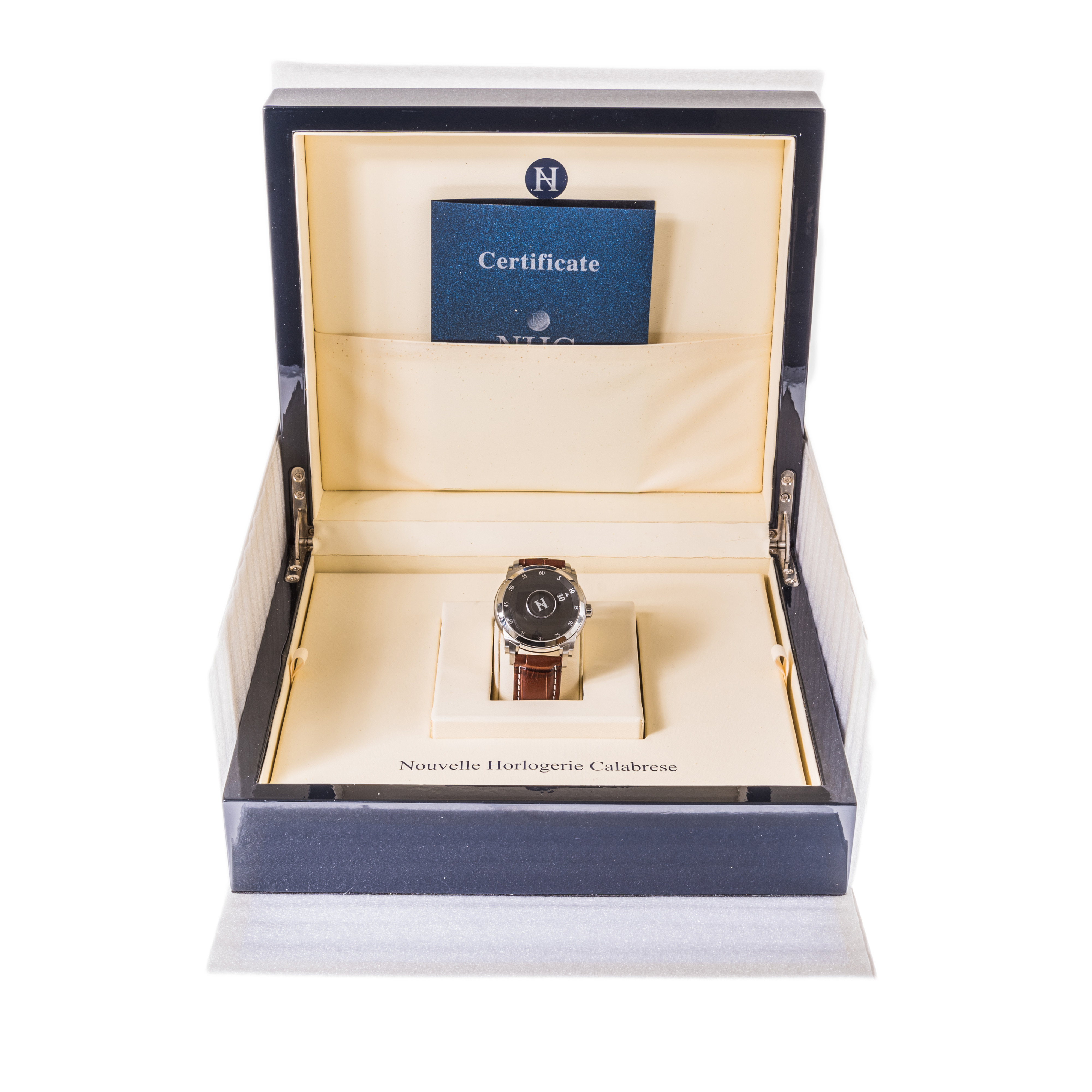 Vincent Calabrese NHC Ottica Jump Hour *UNWORN* *Black Dial