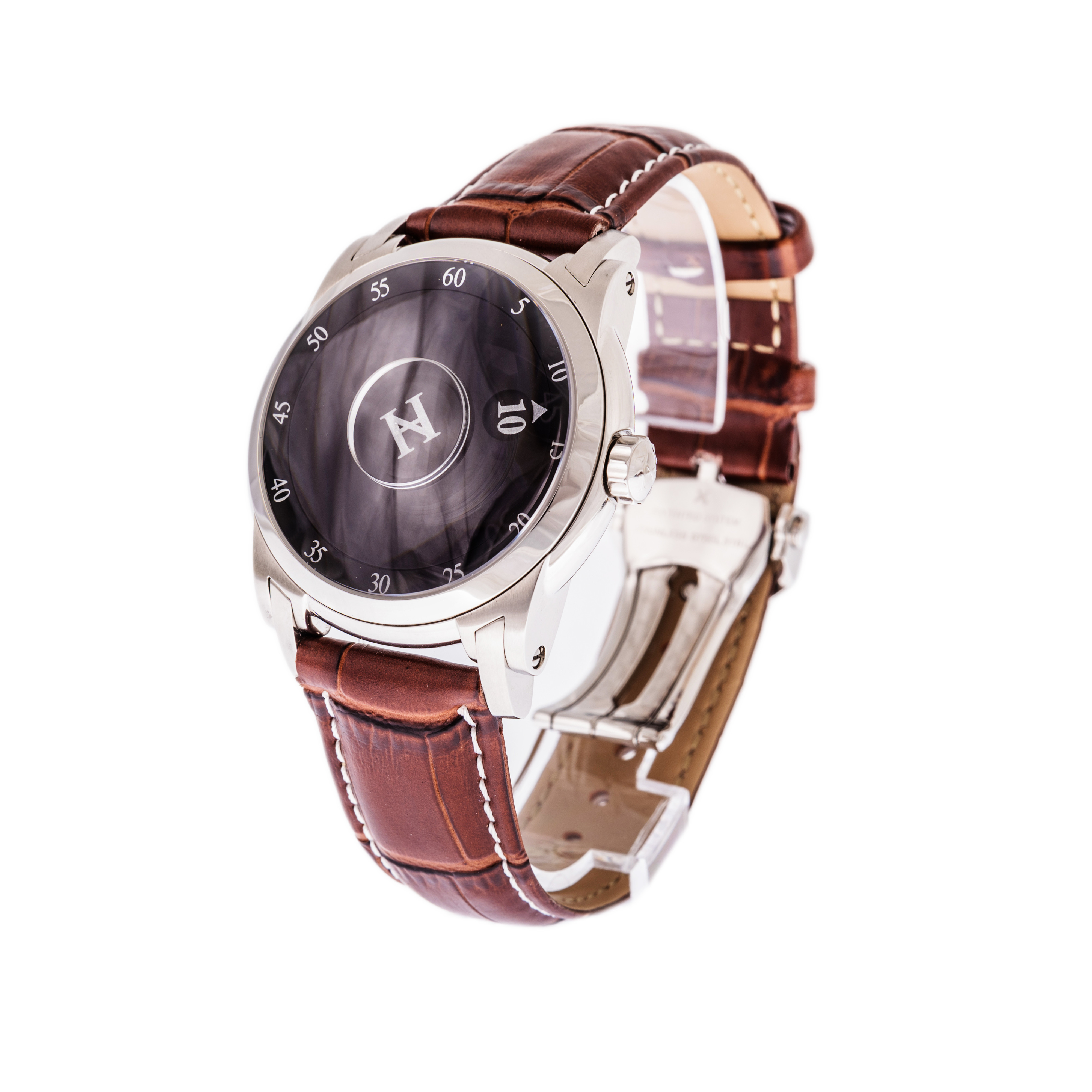 Vincent Calabrese NHC Ottica Jump Hour *UNWORN* *Black Dial