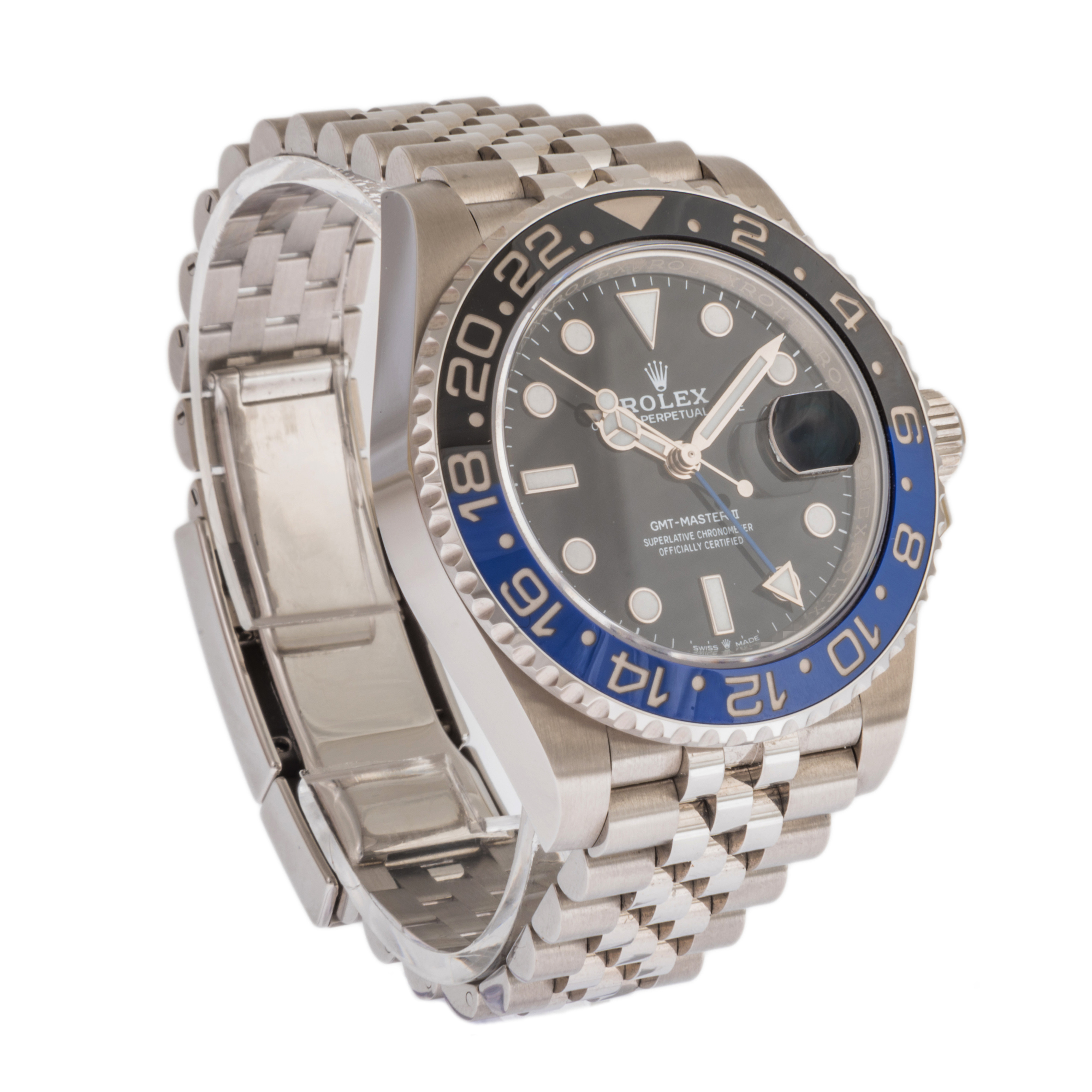 Rolex 126710BLNR GMT-Master II Batman/Batgirl Stainless Steel Black/Blue  Bezel | eBay