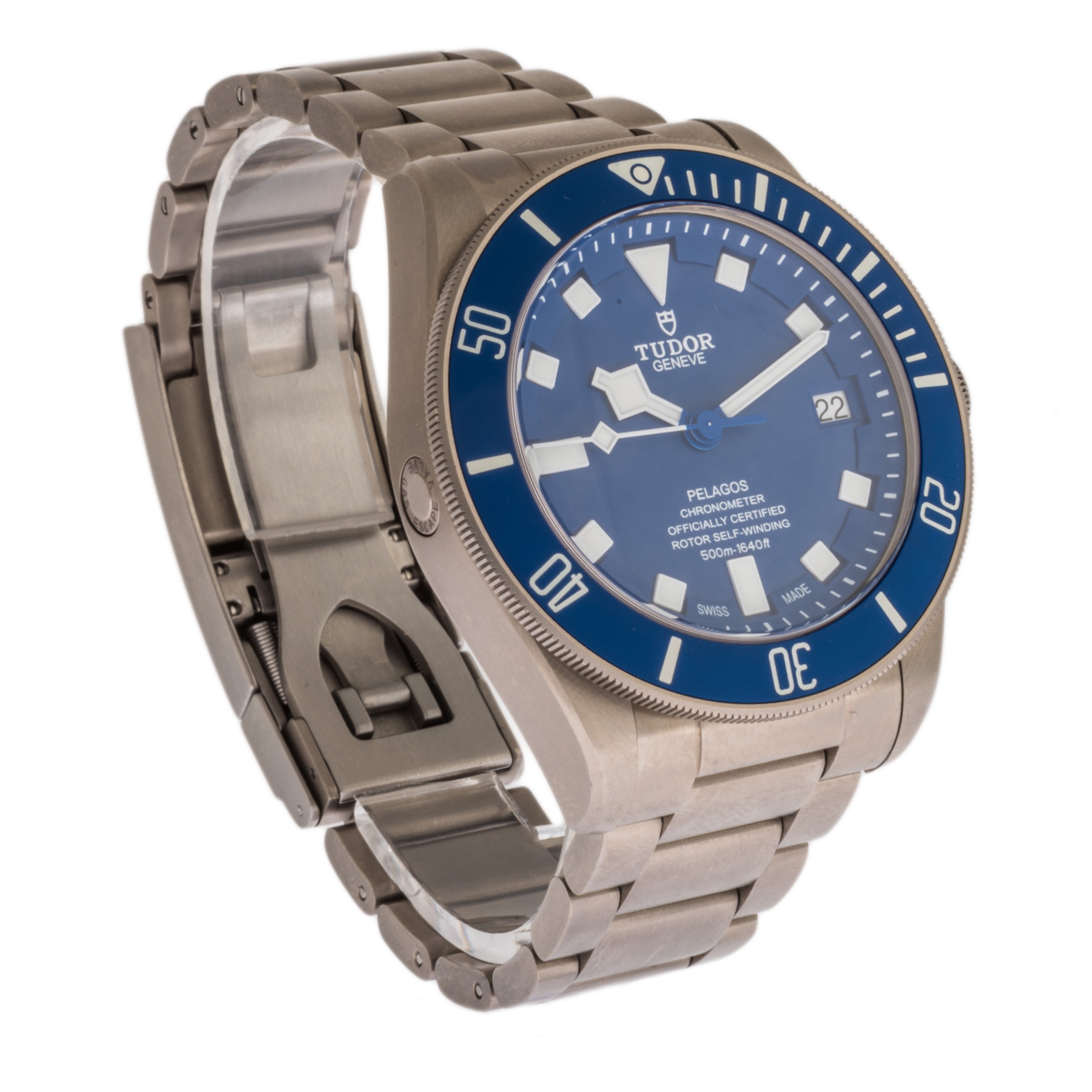 Tudor Pelagos 25600TB Titanium *Blue Dial* - DelrayWatch.com