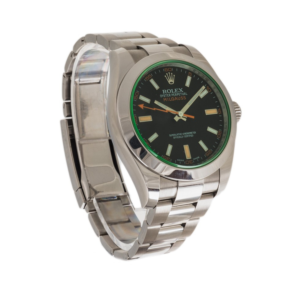 Rolex Milgauss 116400GV *Black Dial* *Green Crystal* *Wire Only