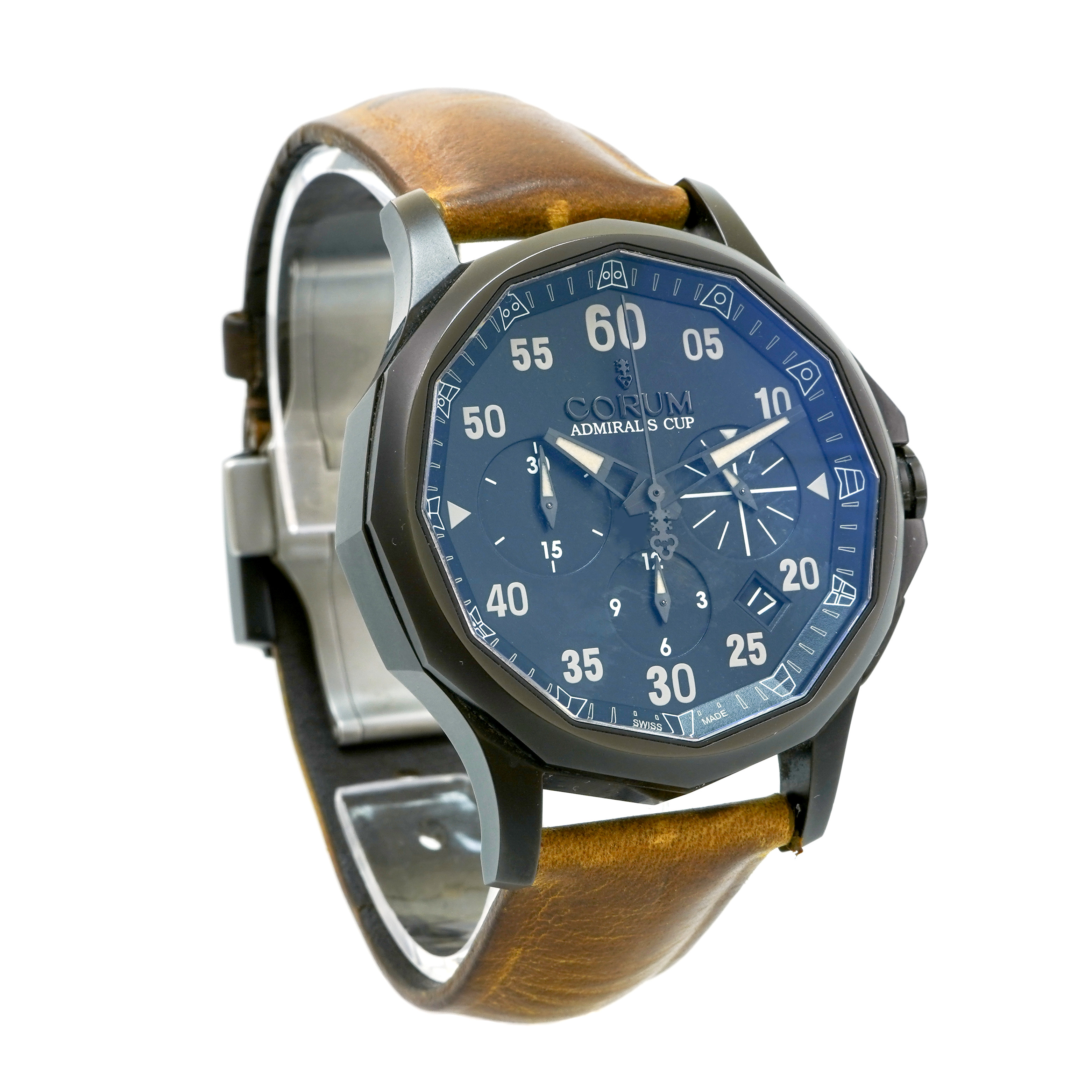 Corum Admirals Cup Legend Black - Inventory 3555 - DelrayWatch.com