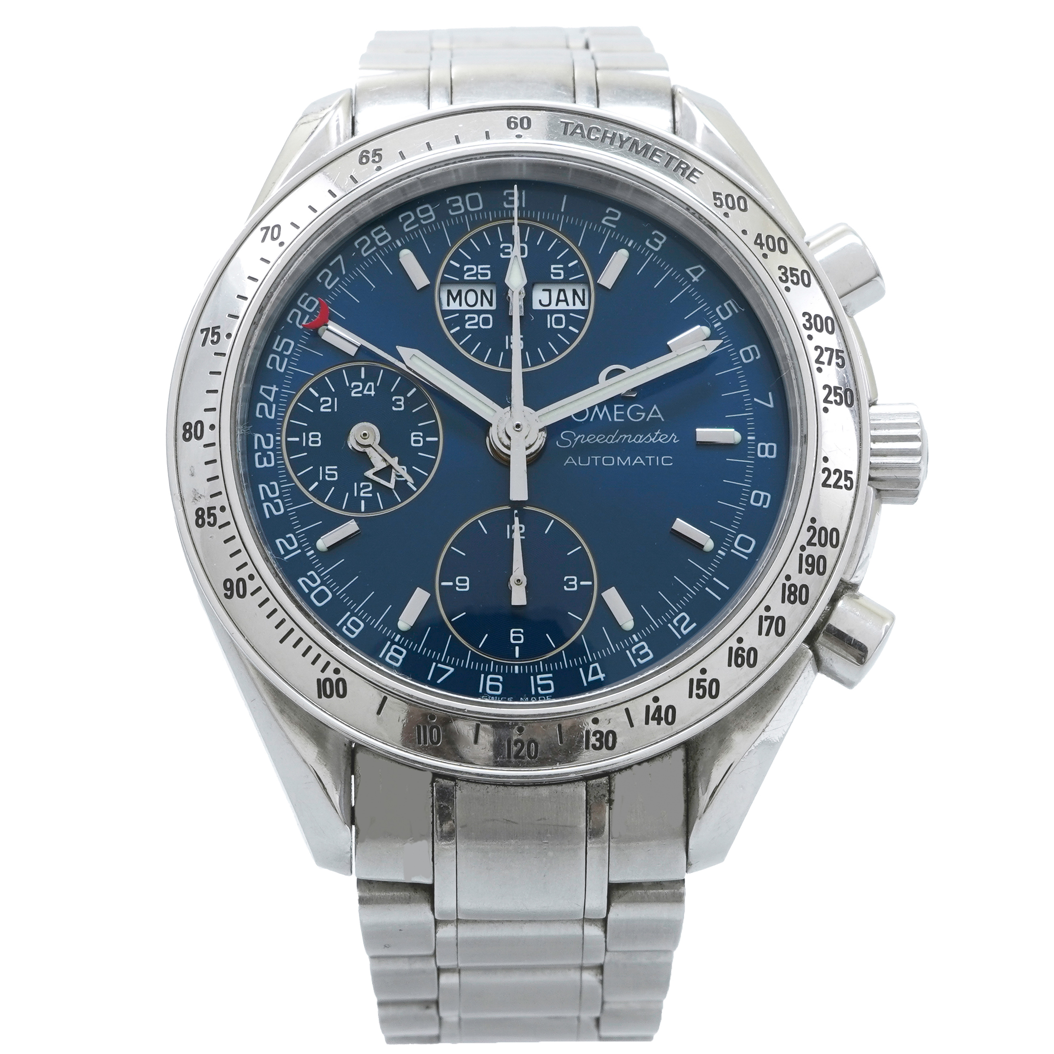 Omega Speedmaster Day Date Chronograph 3523.80 Blue Dial