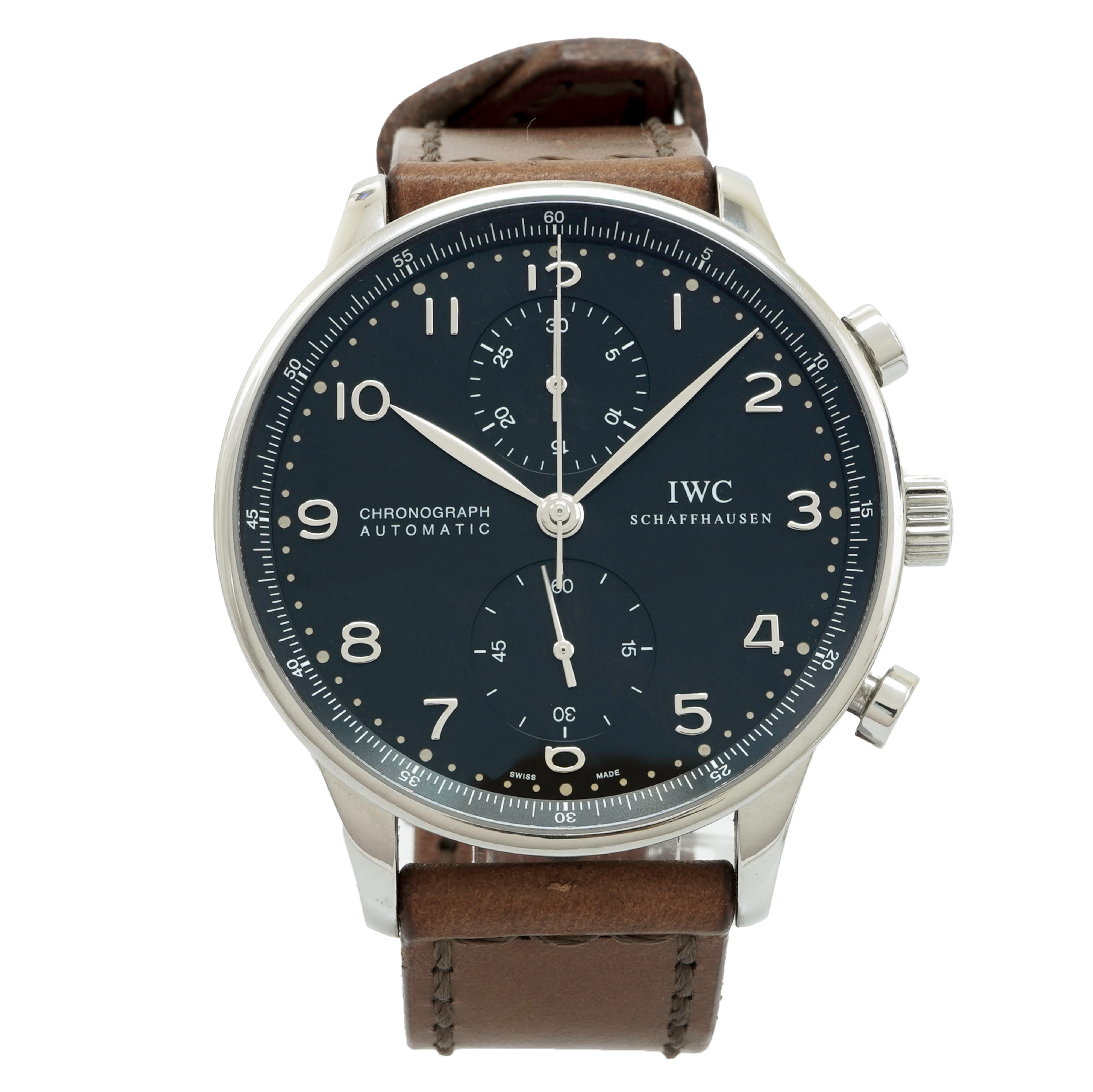 Iwc portuguese store black