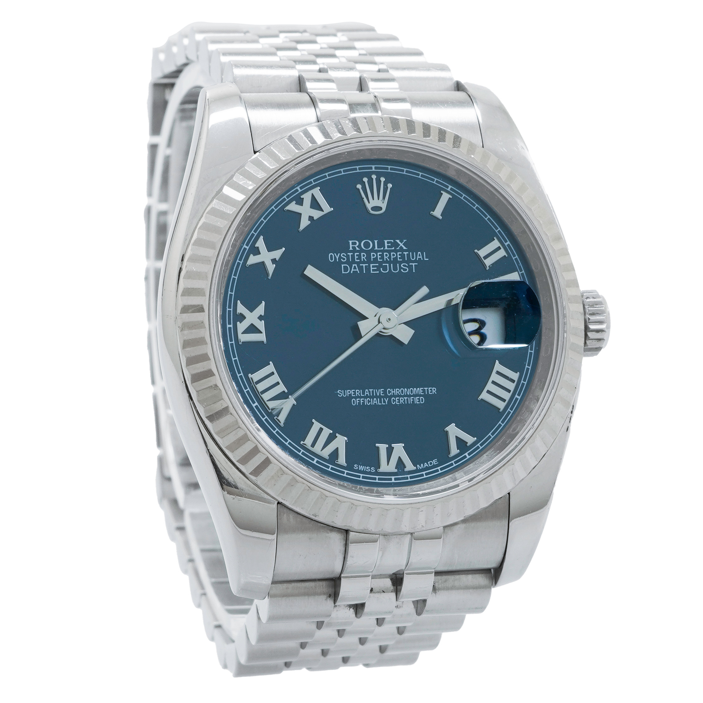 Rolex Datejust 36 116234 *Blue Roman Dial* - Inventory 3976