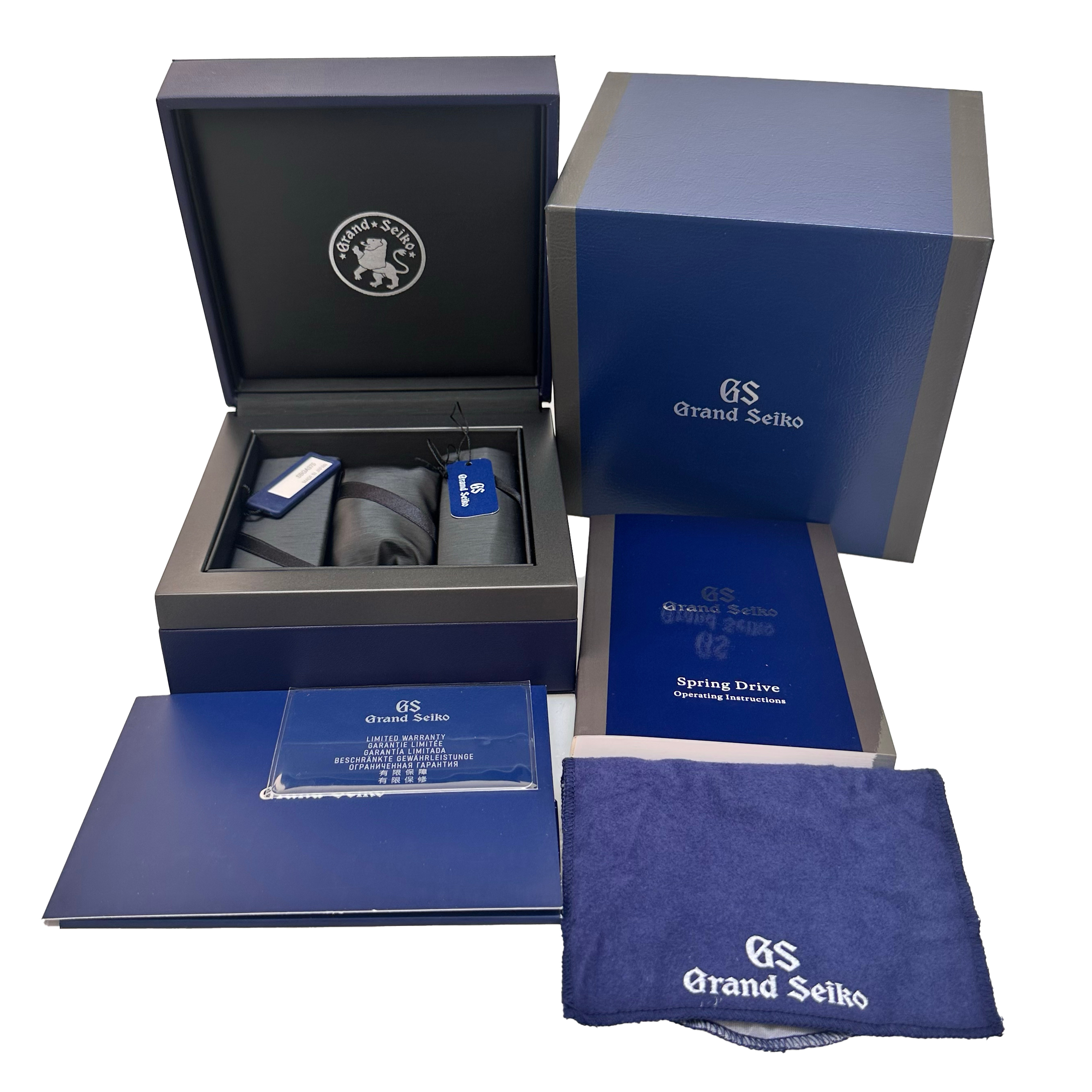 Grand Seiko Spring Drive at Midnight SBGA375G *Unworn* *2023* *Blue Dial* -  Inventory 3990 