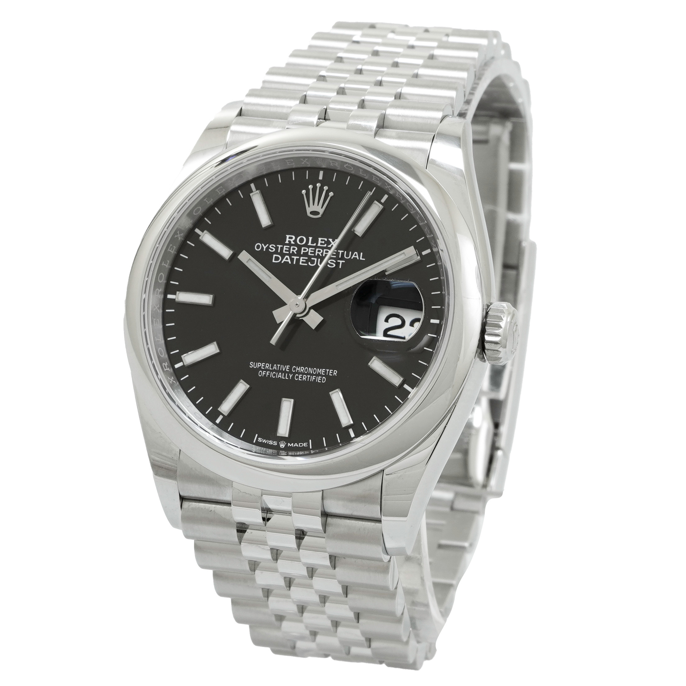 Rolex Datejust 36 Ref 126200 *Black Dial* *2022* - Inventory 3984