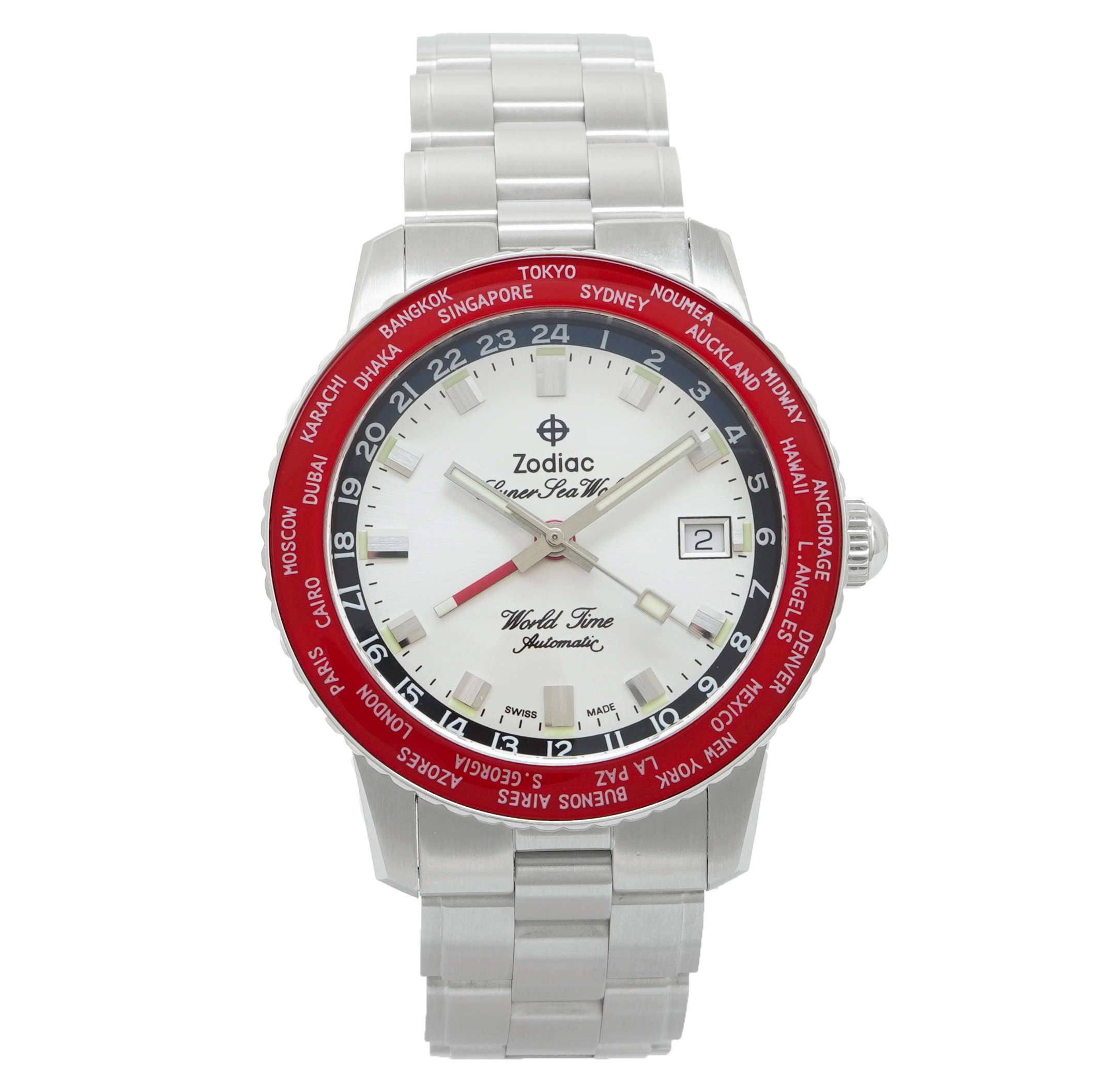 Zodiac Limited Edition Super Sea Wolf World Time ZO9410 *Unworn