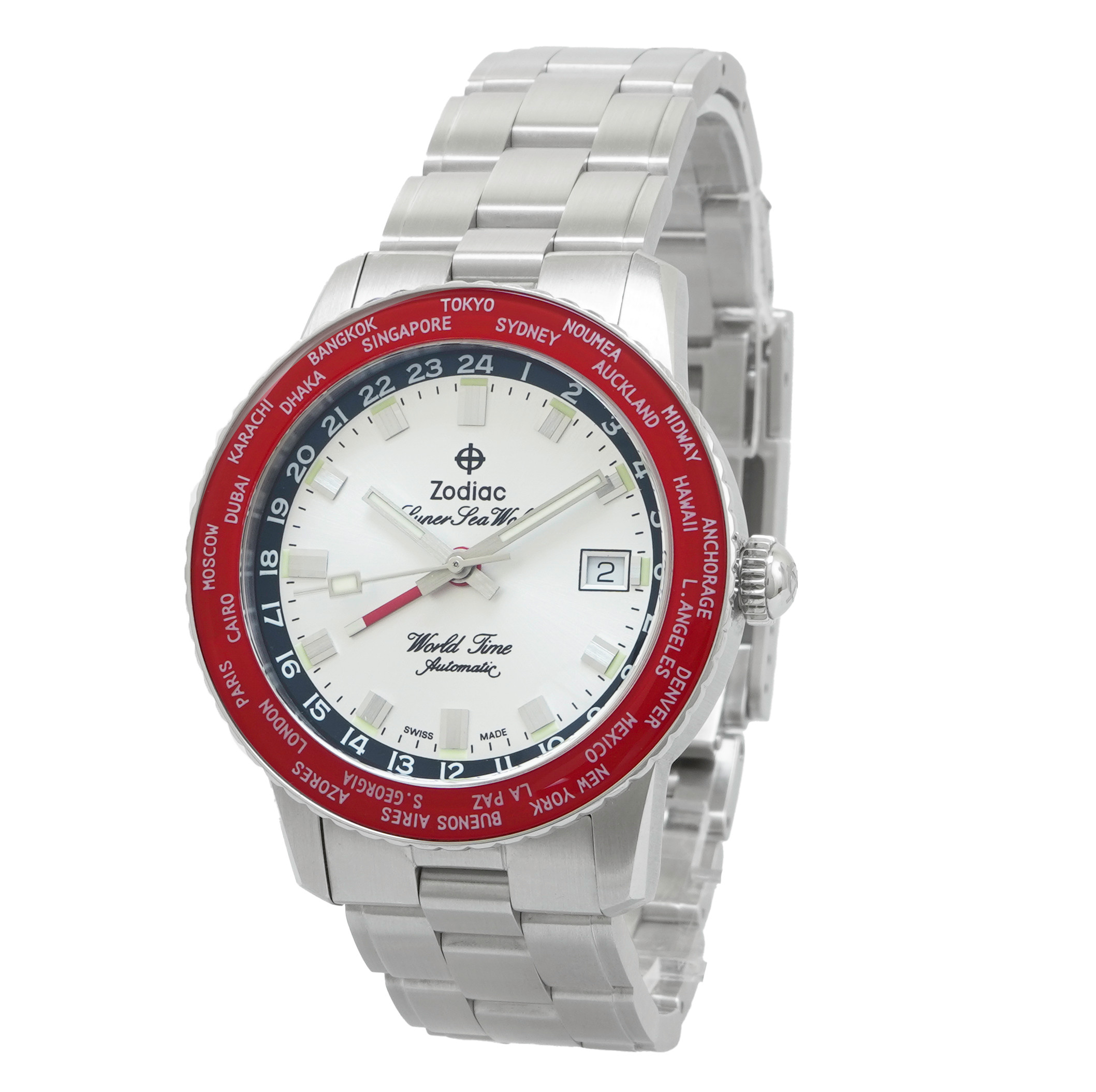 Zodiac Limited Edition Super Sea Wolf World Time ZO9410 *Unworn