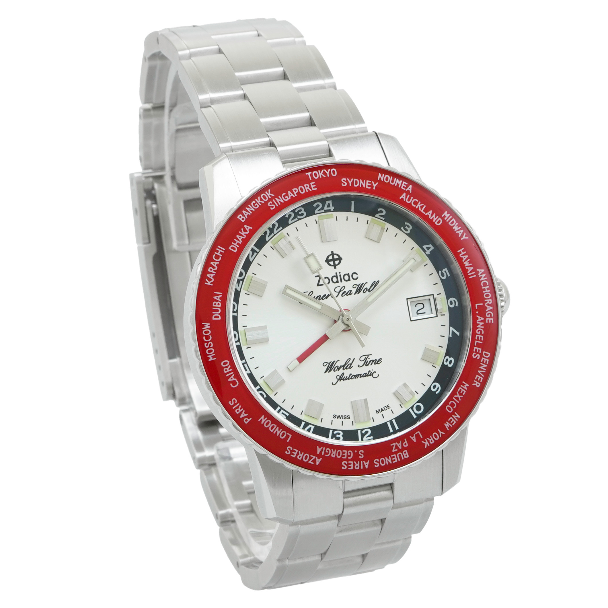 Zodiac Limited Edition Super Sea Wolf World Time ZO9410 *Unworn