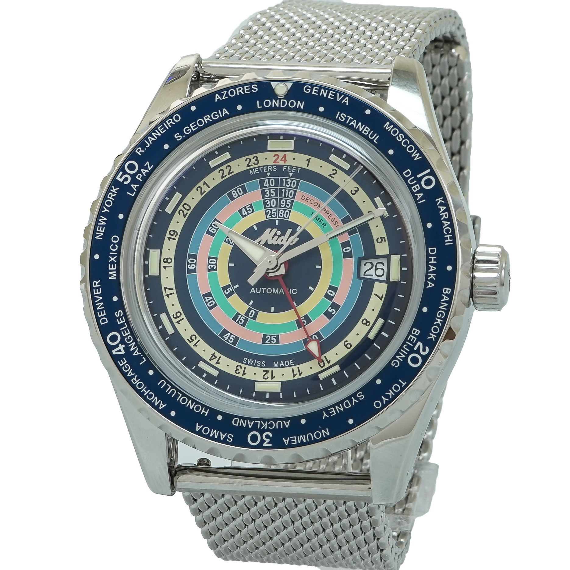 Mido Ocean Star Decompression Worldtimer Special Edition *Unworn